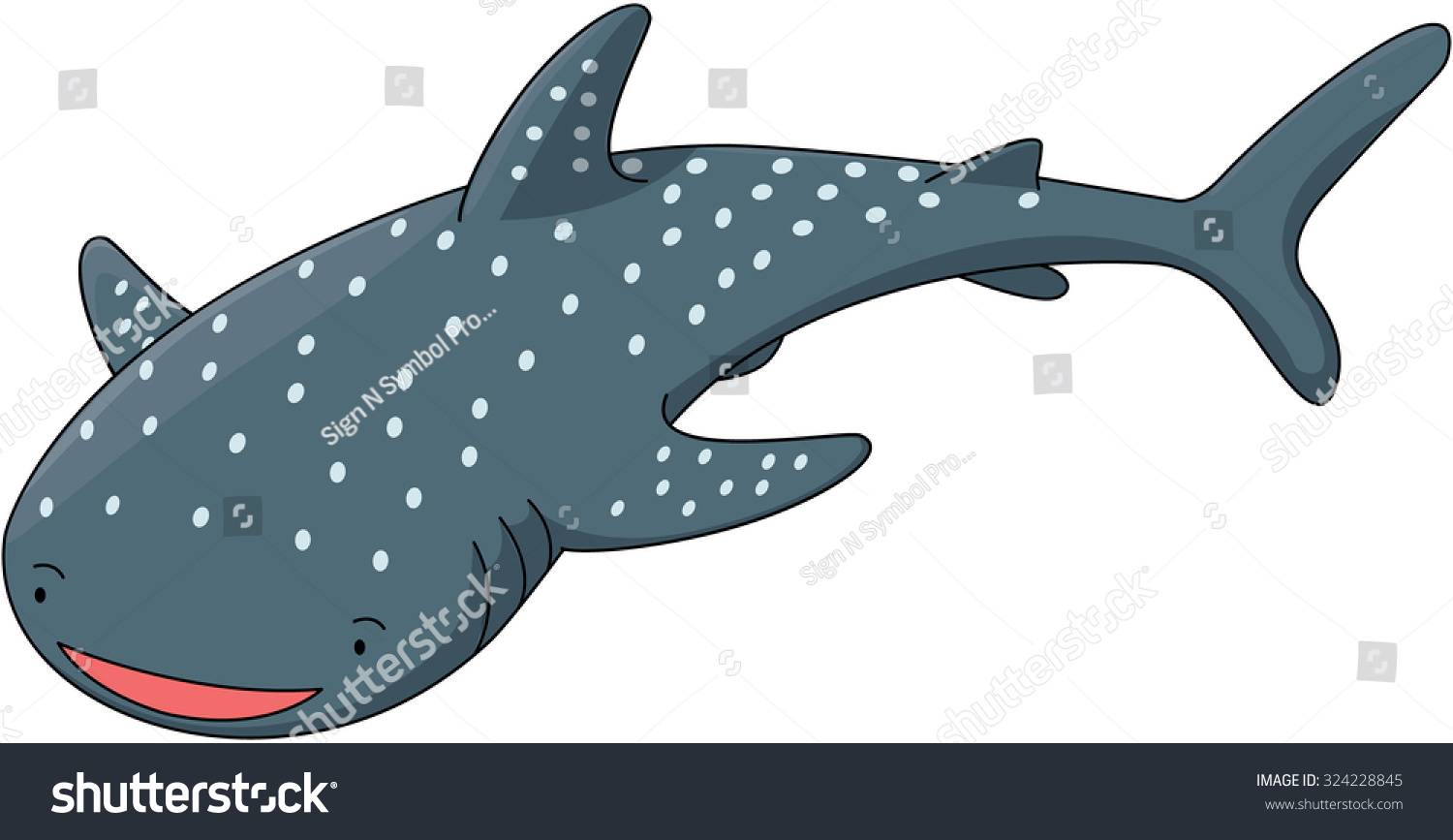 Shark Whale Cartoon Illustration - 324228845 : Shutterstock