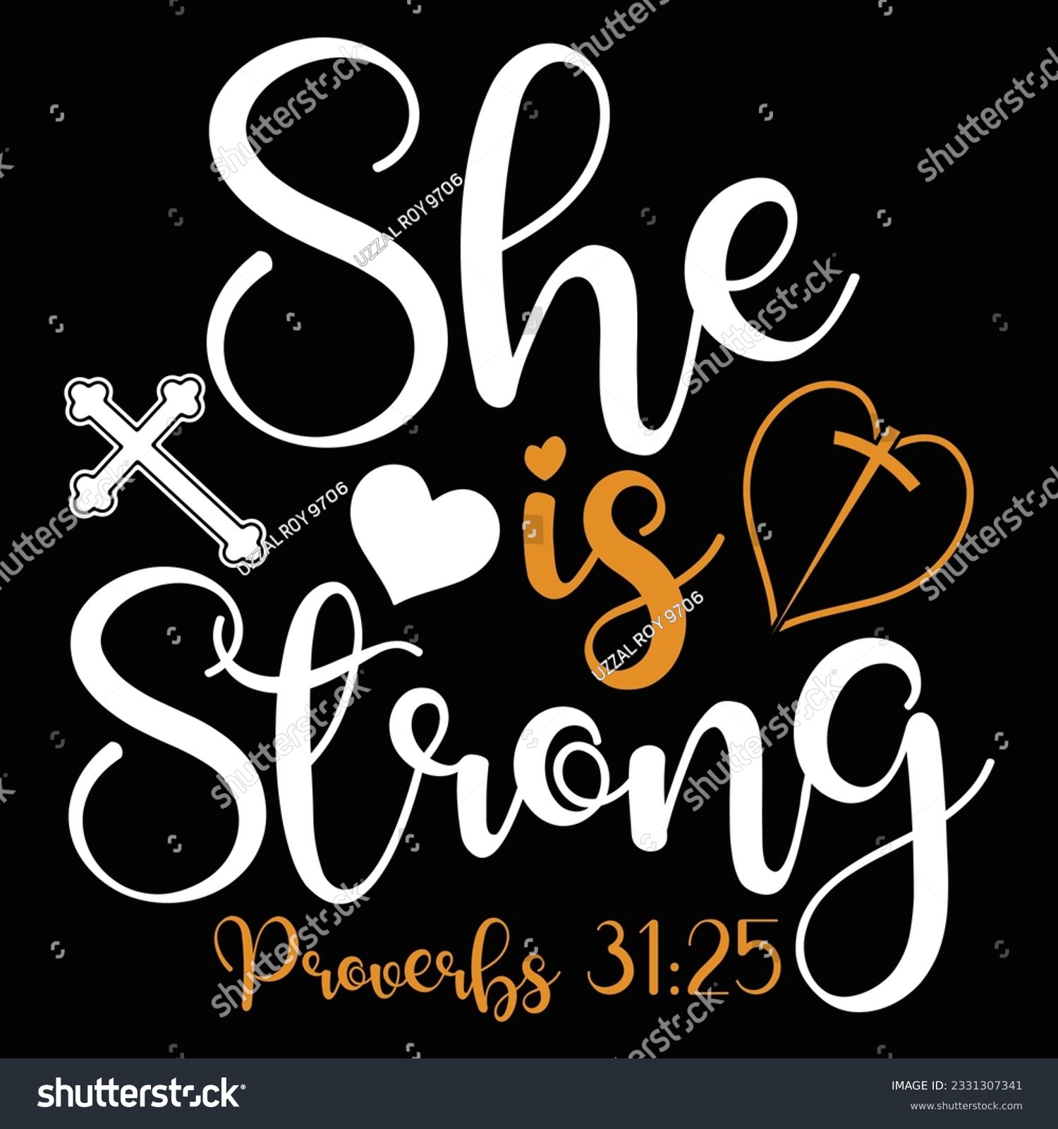SVG of She is strong svg, Christian woman svg svg