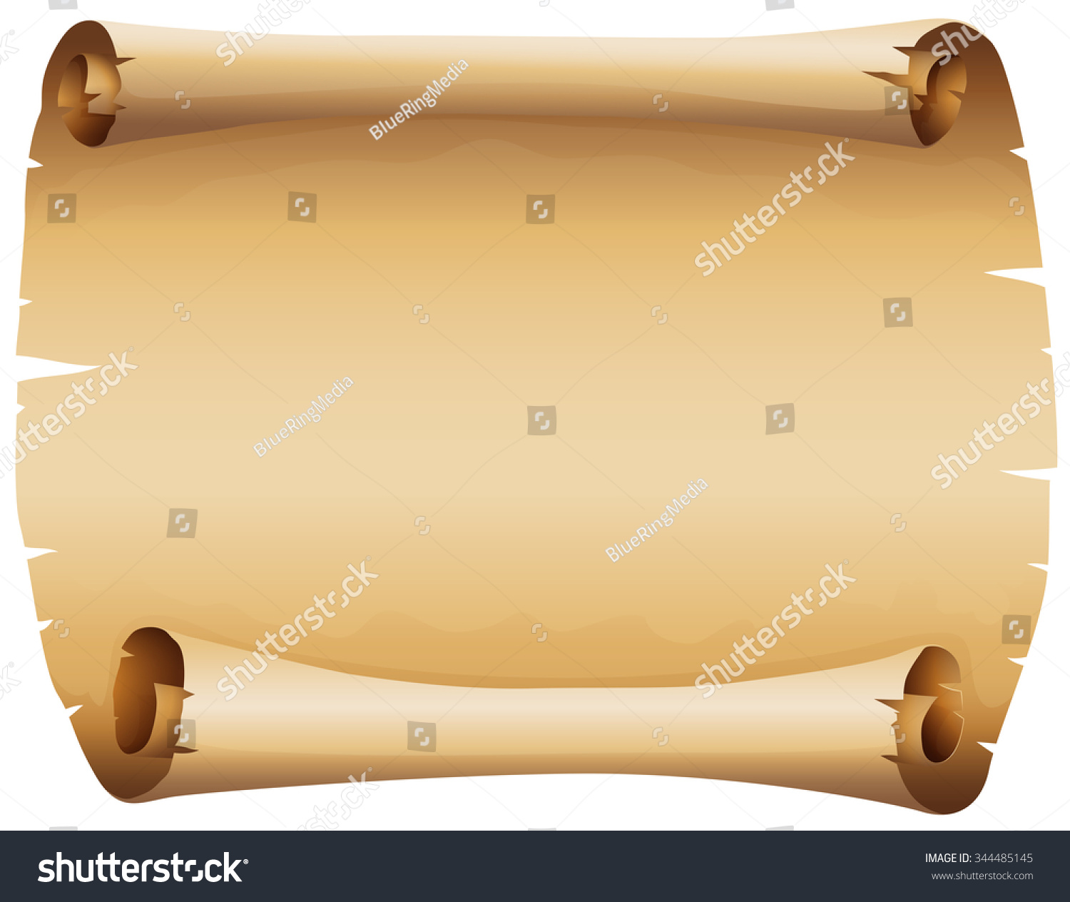 Sheet Old Paper Illustration Stock Vector (royalty Free) 344485145 