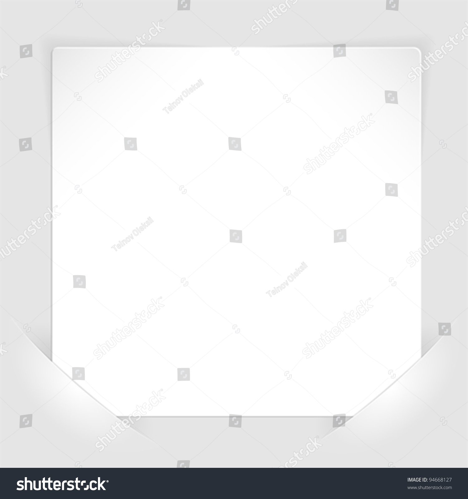 SVG of Sheet of white paper for your text or photos, mounted in pockets, template for design svg