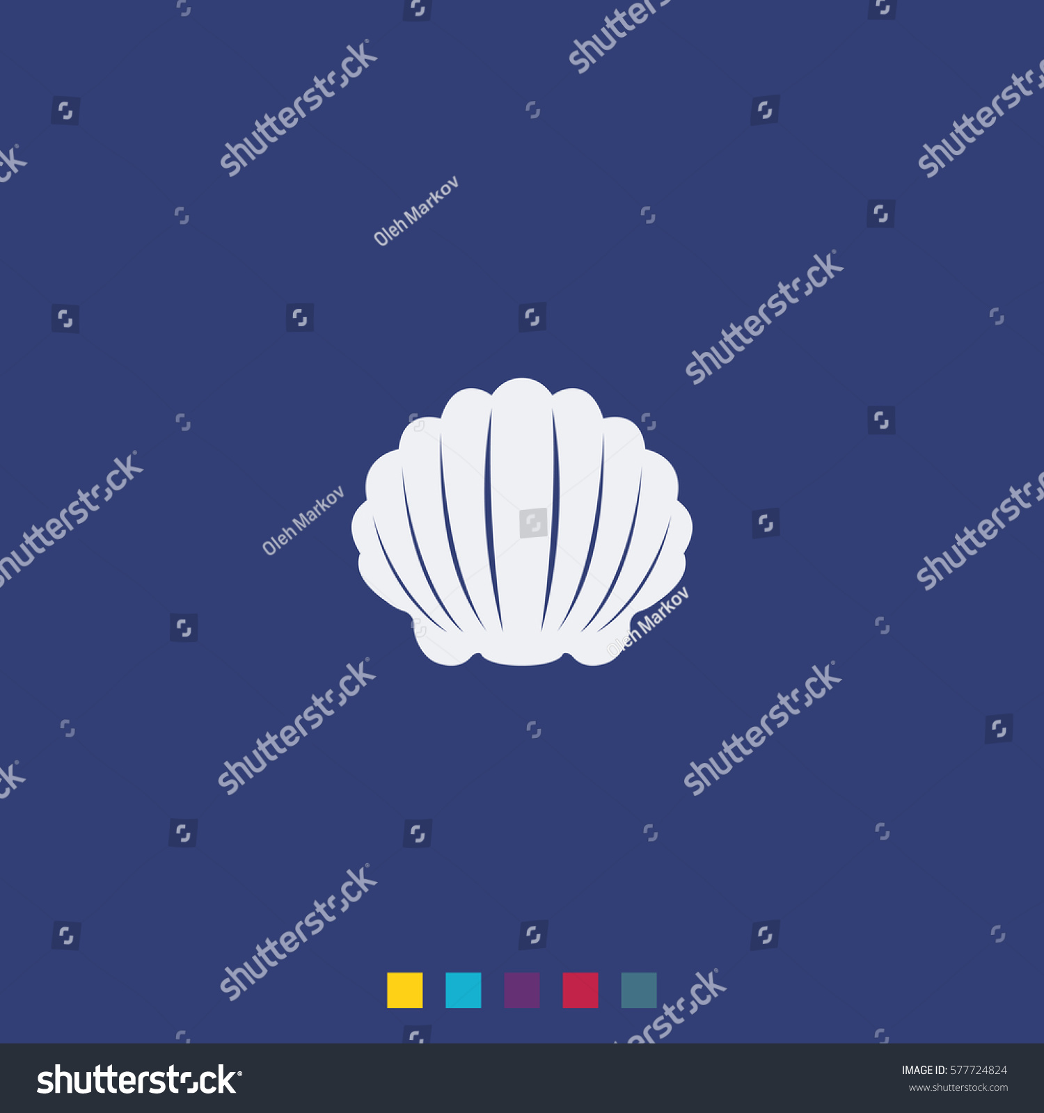 Shell Icon Stock Vector (Royalty Free) 577724824 | Shutterstock