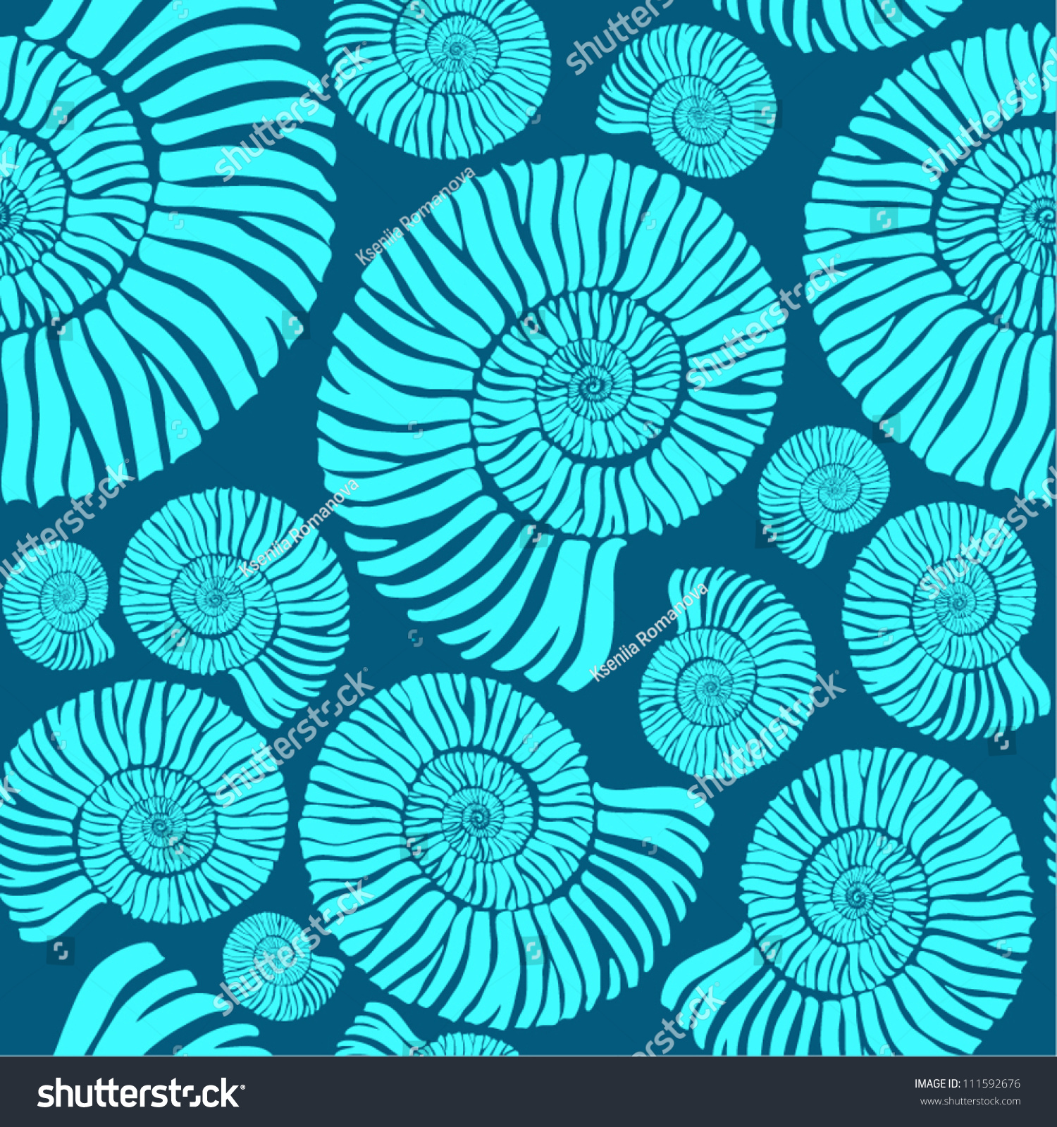 Shell Pattern Stock Vector (Royalty Free) 111592676 - Shutterstock