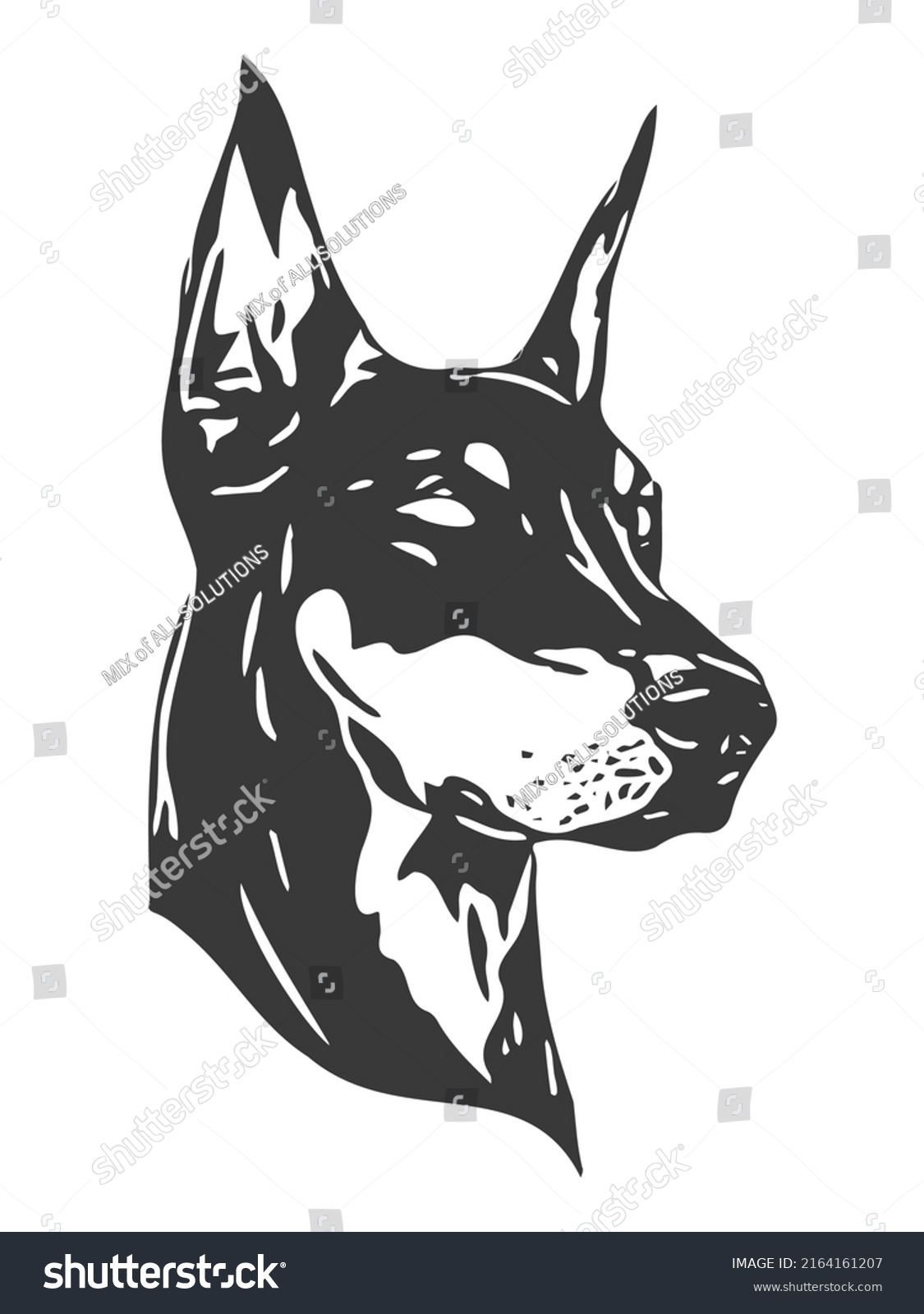 Shepherd Head Logo Mascot Emblem Stock Vector (Royalty Free) 2164161207 ...