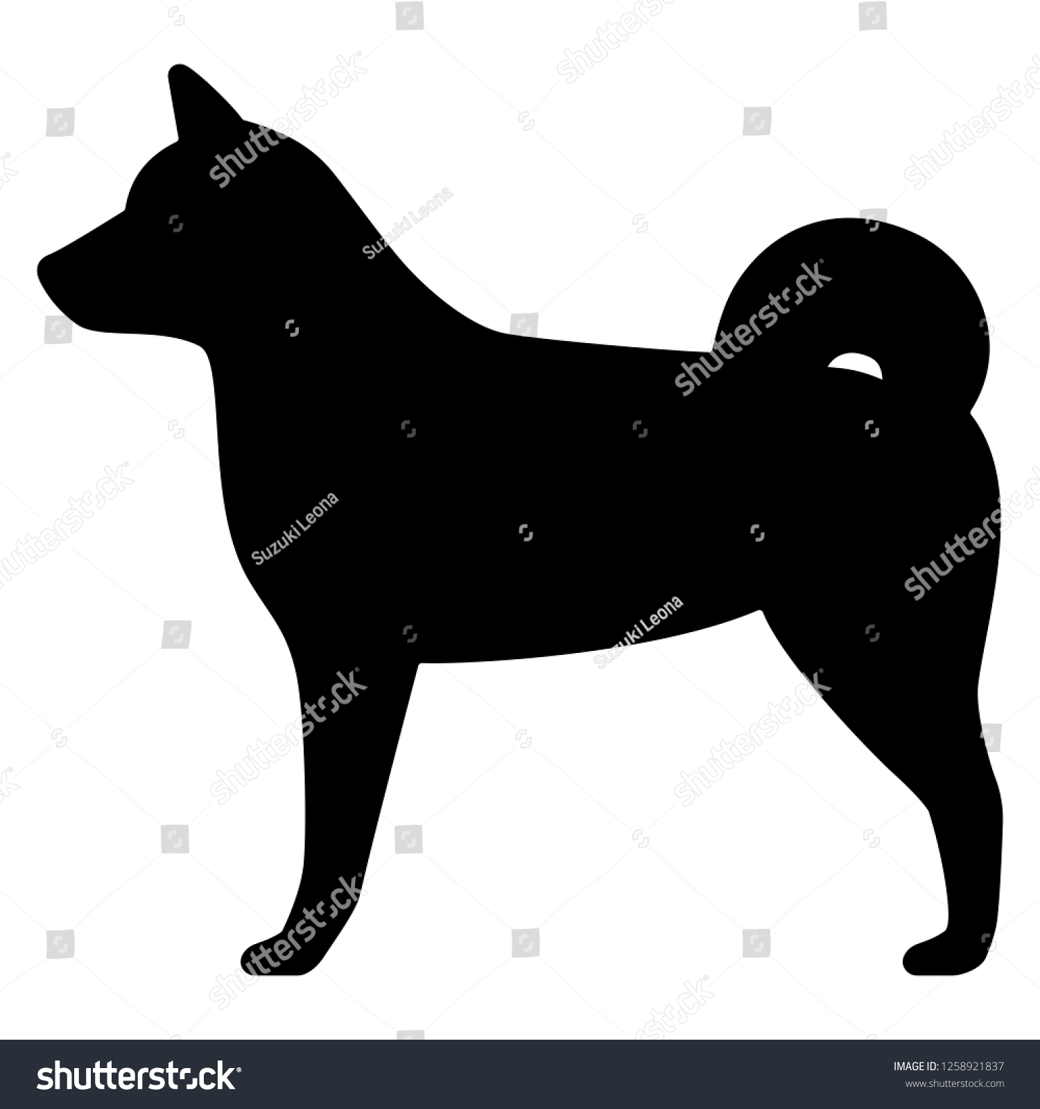 906 Shiba inu silhouette Images, Stock Photos & Vectors | Shutterstock