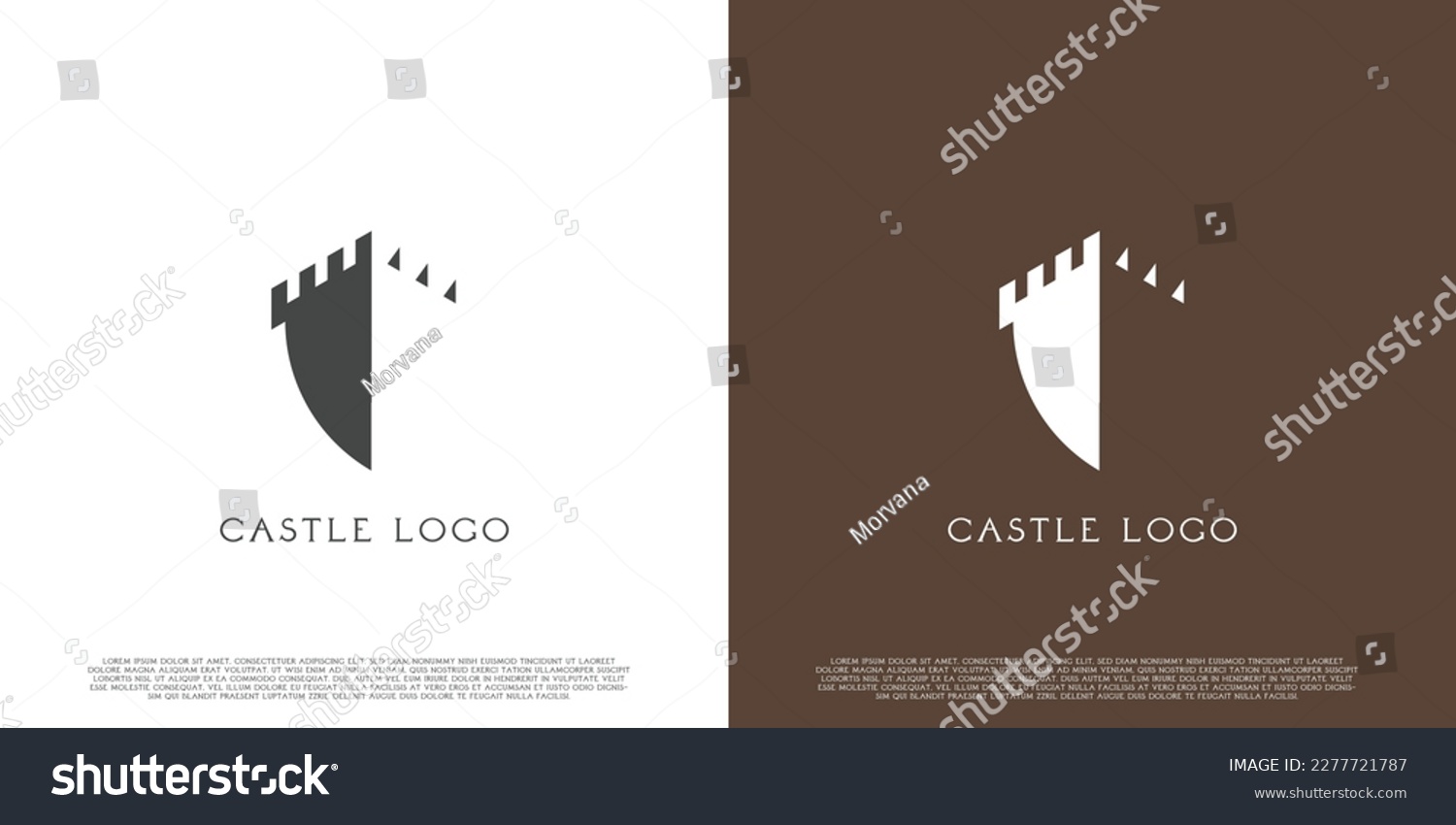 SVG of Shield castle logo design illustration. Silhouette castle shield tower brick guild kingdom kingdom. Simple medieval building vintage icon template. Perfect for web or app icons. svg