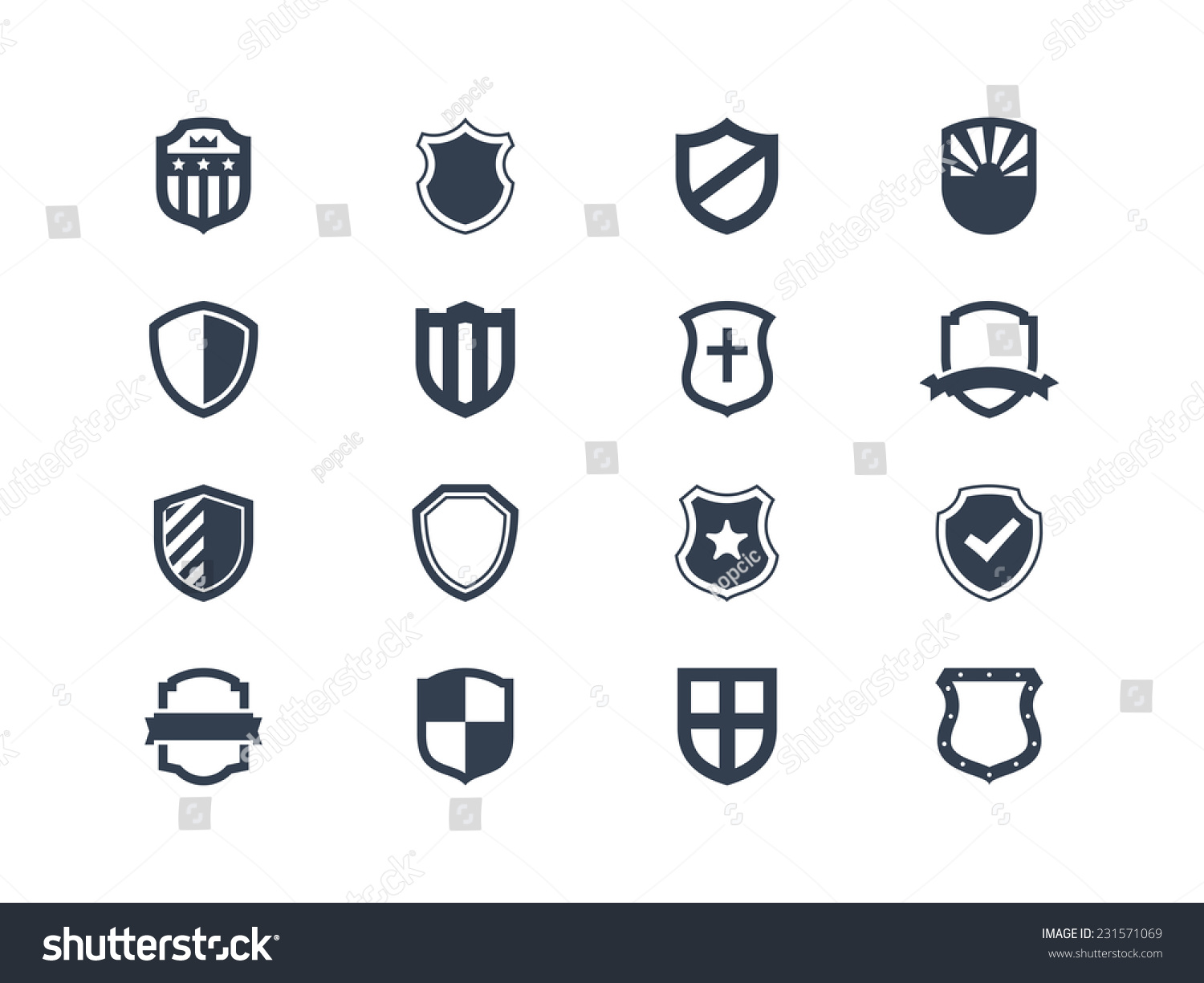 SVG of Shield icons svg