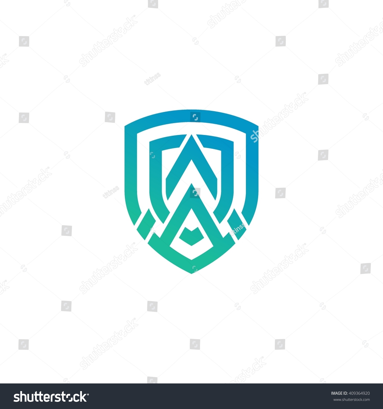 Shield Logo Template Stock Vector 409364920 - Shutterstock