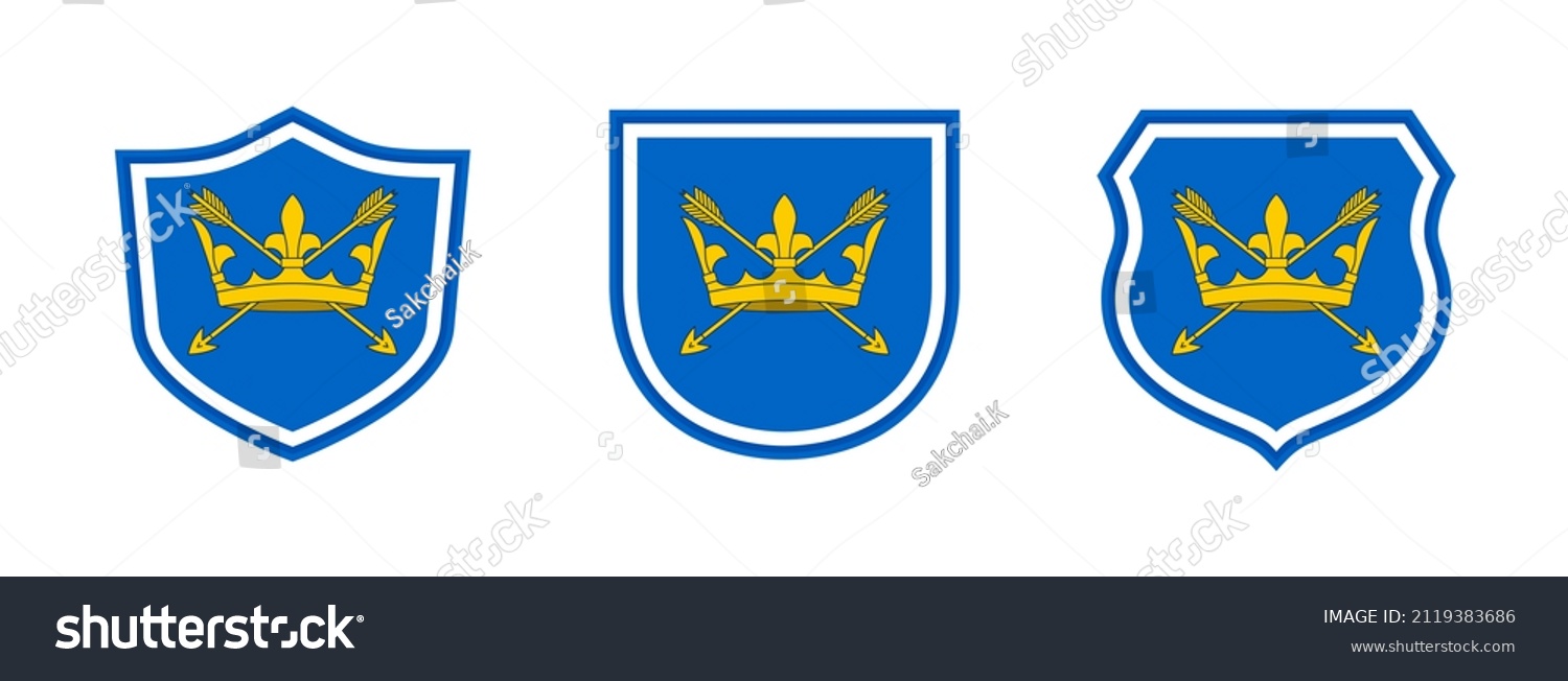 Shields Icon Set Suffolk Flag Isolated Stock Vector (Royalty Free ...