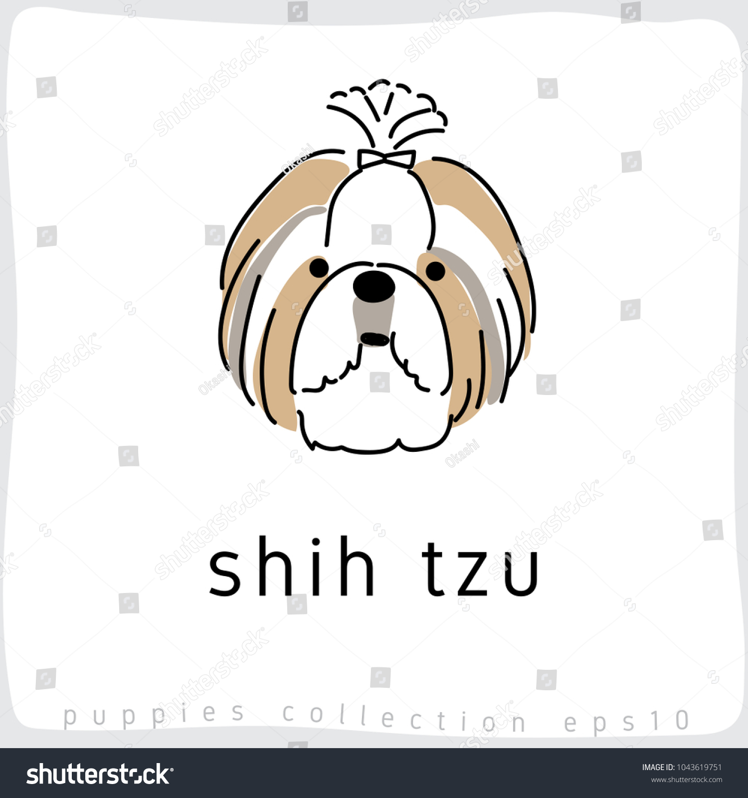 SVG of Shih Tzu : Dog Breed Collection : Vector Illustration svg