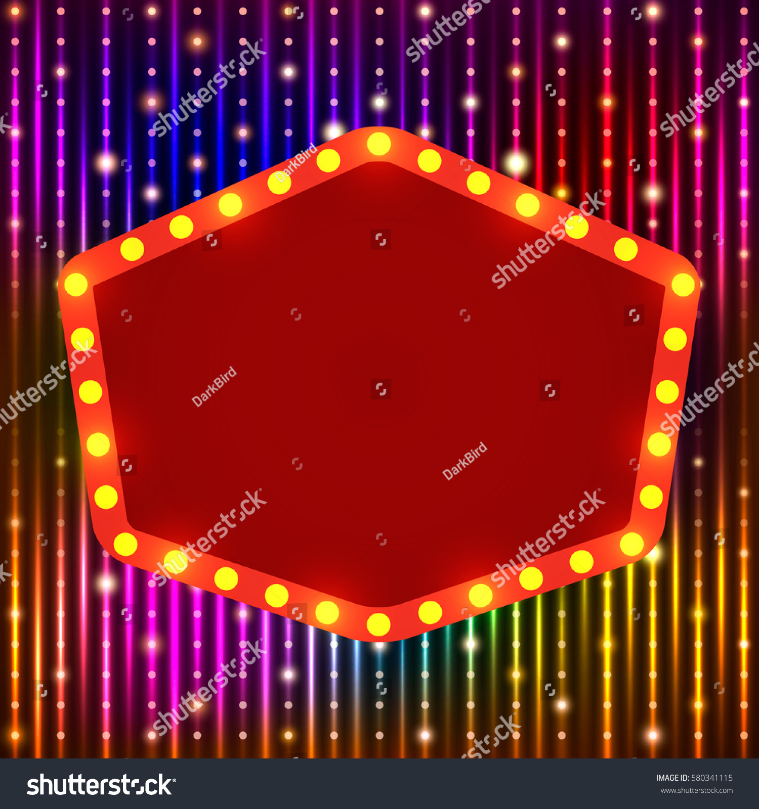 SVG of Shining background with retro casino light banner. Vector illustration svg