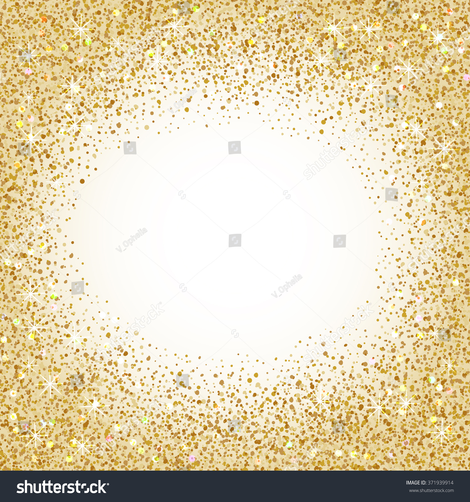 Shiny Background Glitter Gold Powder Vector Stock Vector (Royalty Free ...