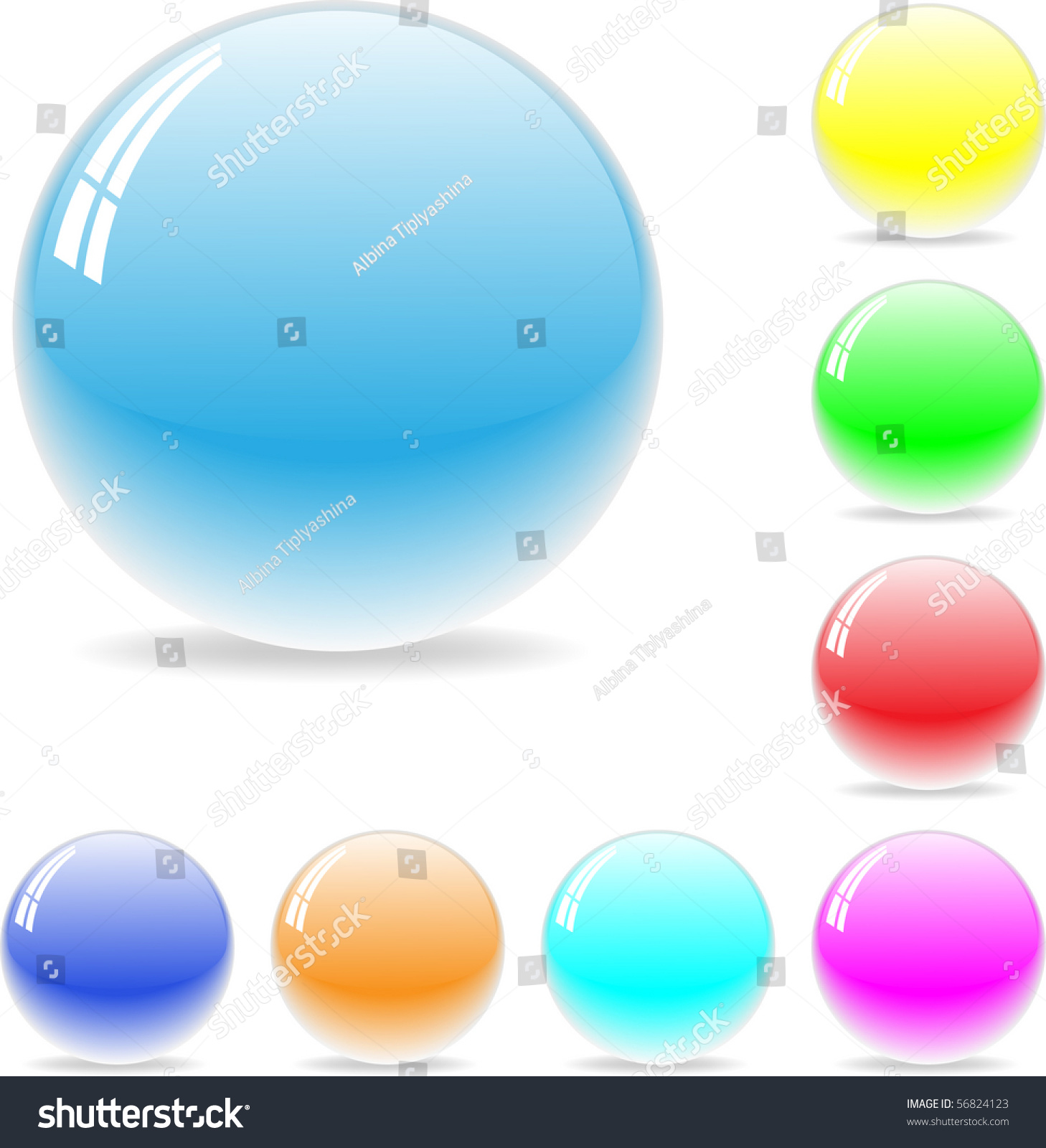 Shiny Cool Color Sphere - Vector - 56824123 : Shutterstock