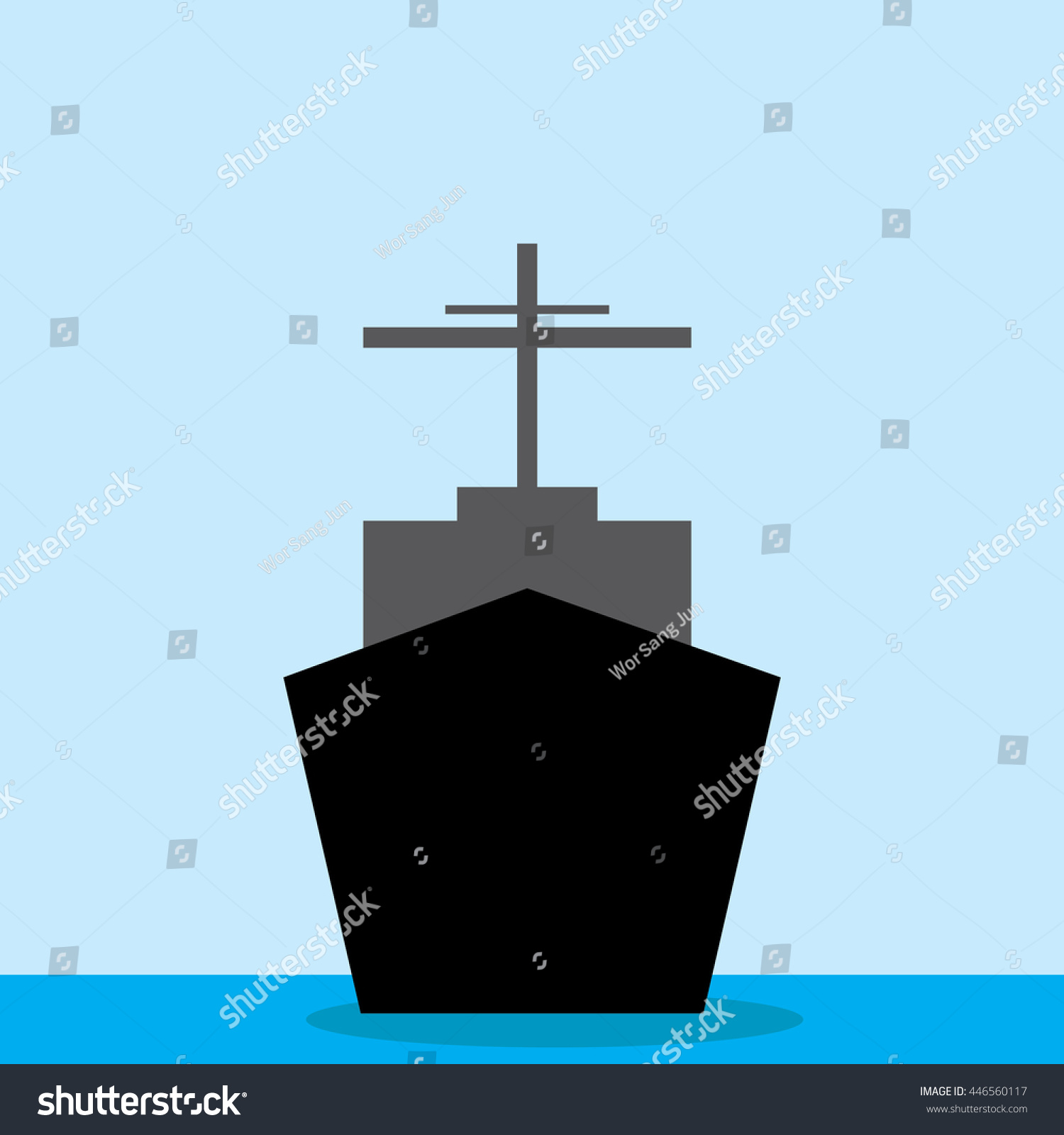 SVG of ship front view-vector svg