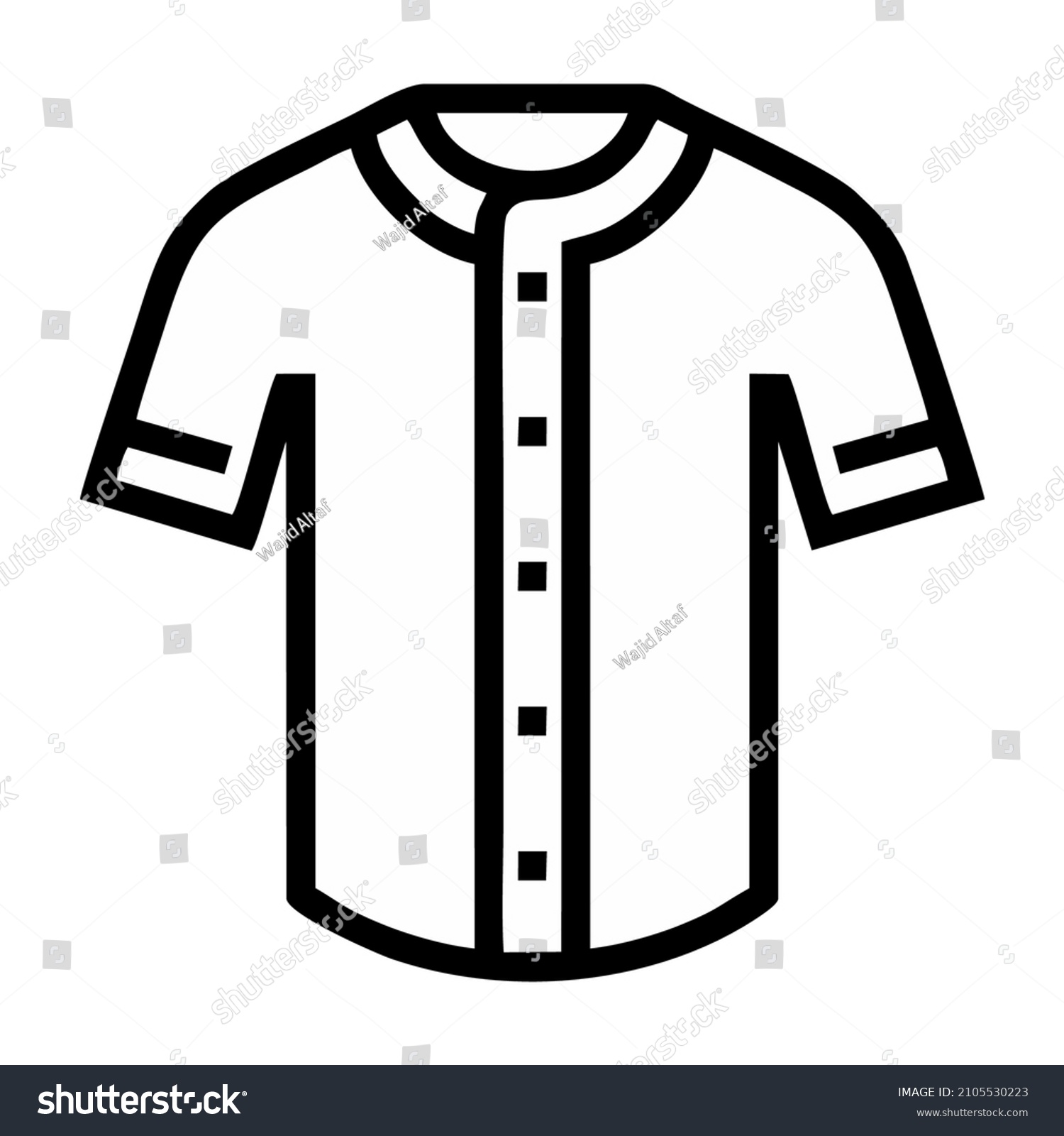 Shirt Clipart Black White Vector Icon Stock Vector (Royalty Free ...