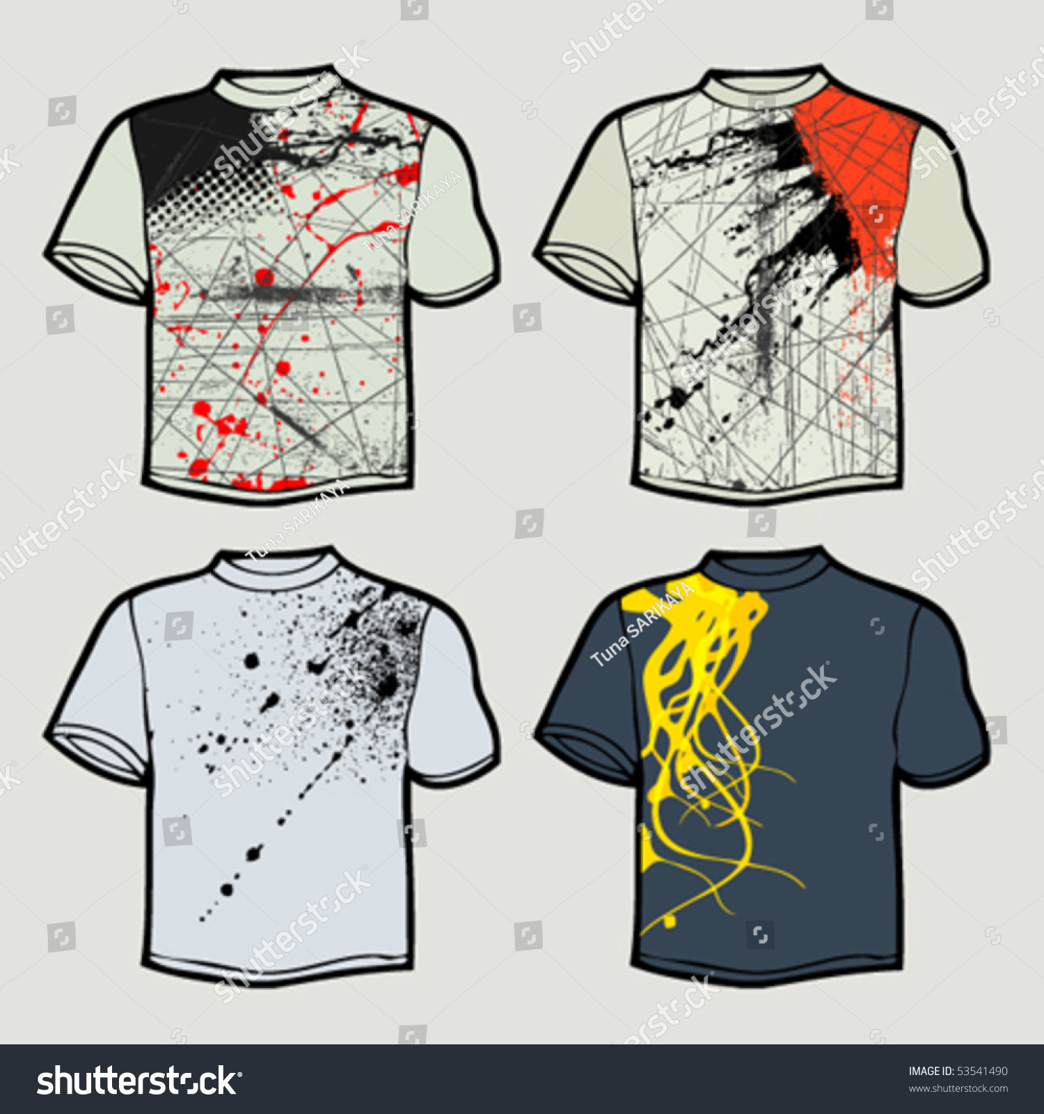 Shirt Design Templates Stock Vector 53541490 : Shutterstock