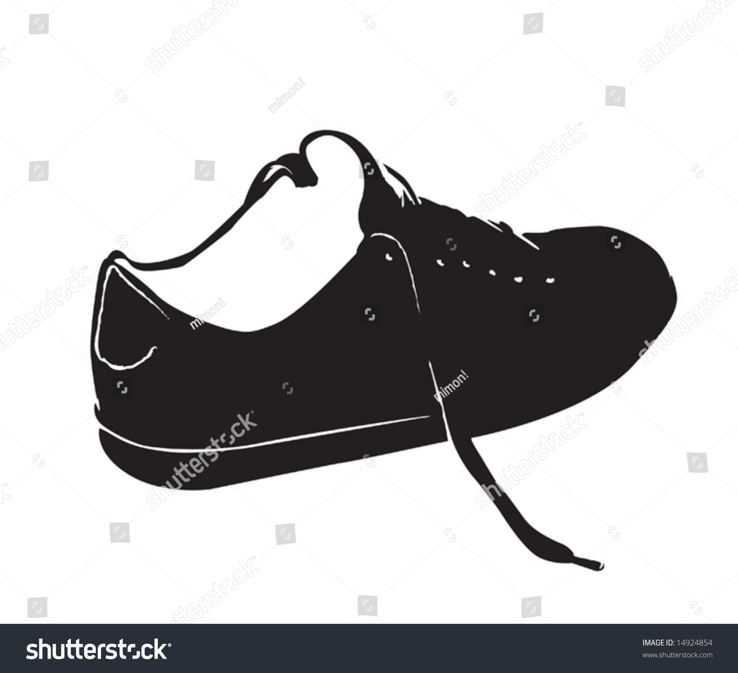 Shoe Stencil (Vector) - 14924854 : Shutterstock