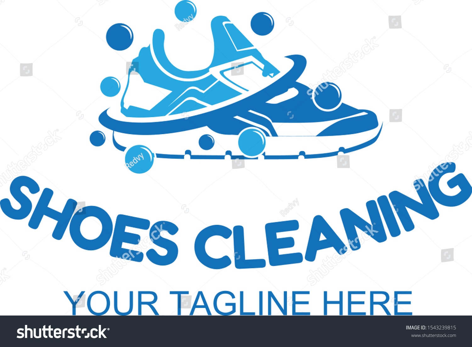 Shoe Wash Home Logo Template Stock Vector (Royalty Free) 1543239815 ...