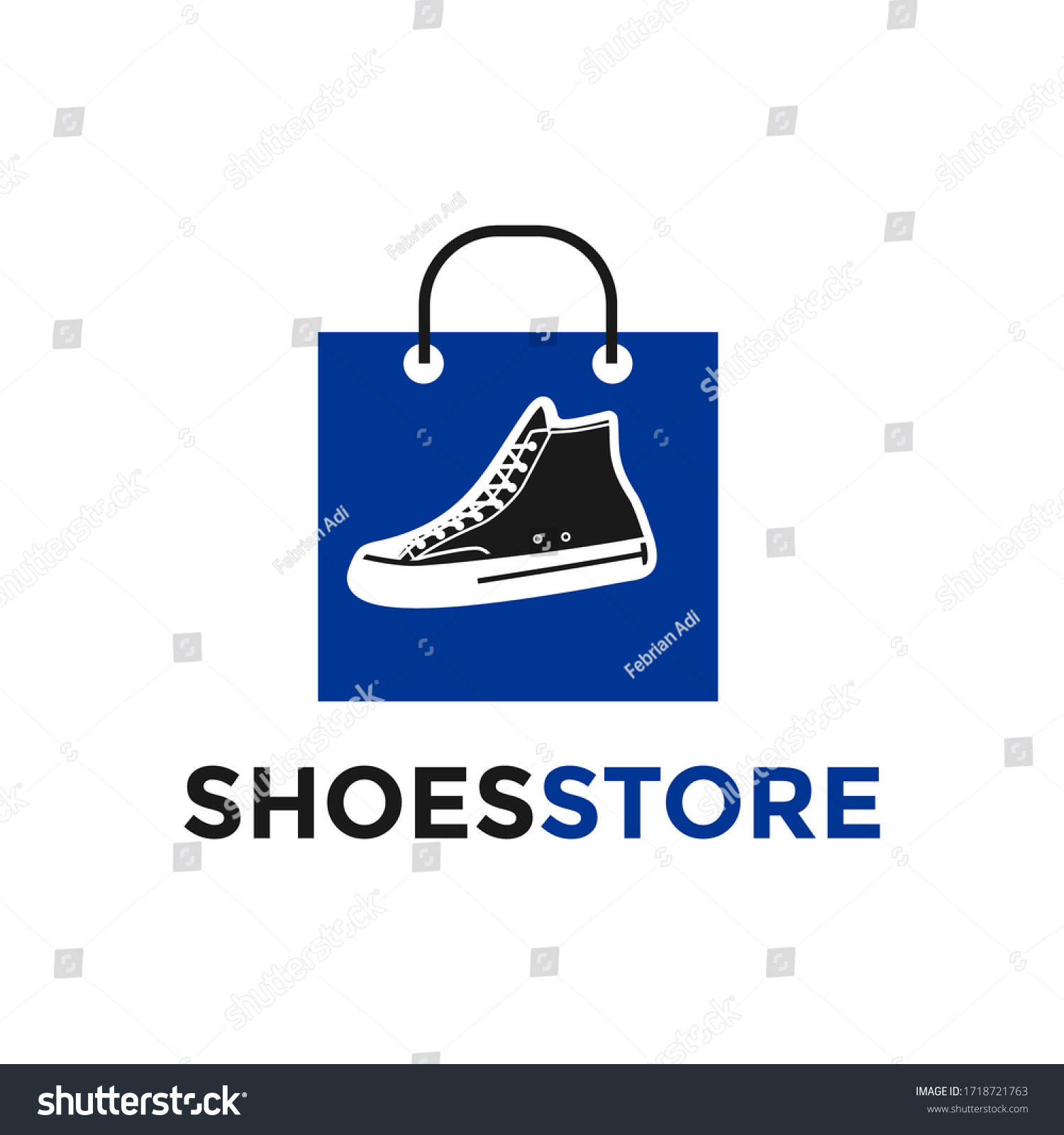 Shoes Store Logo Icon Vector Logo เวกเตอร์สต็อก (ปลอดค่าลิขสิทธิ์
