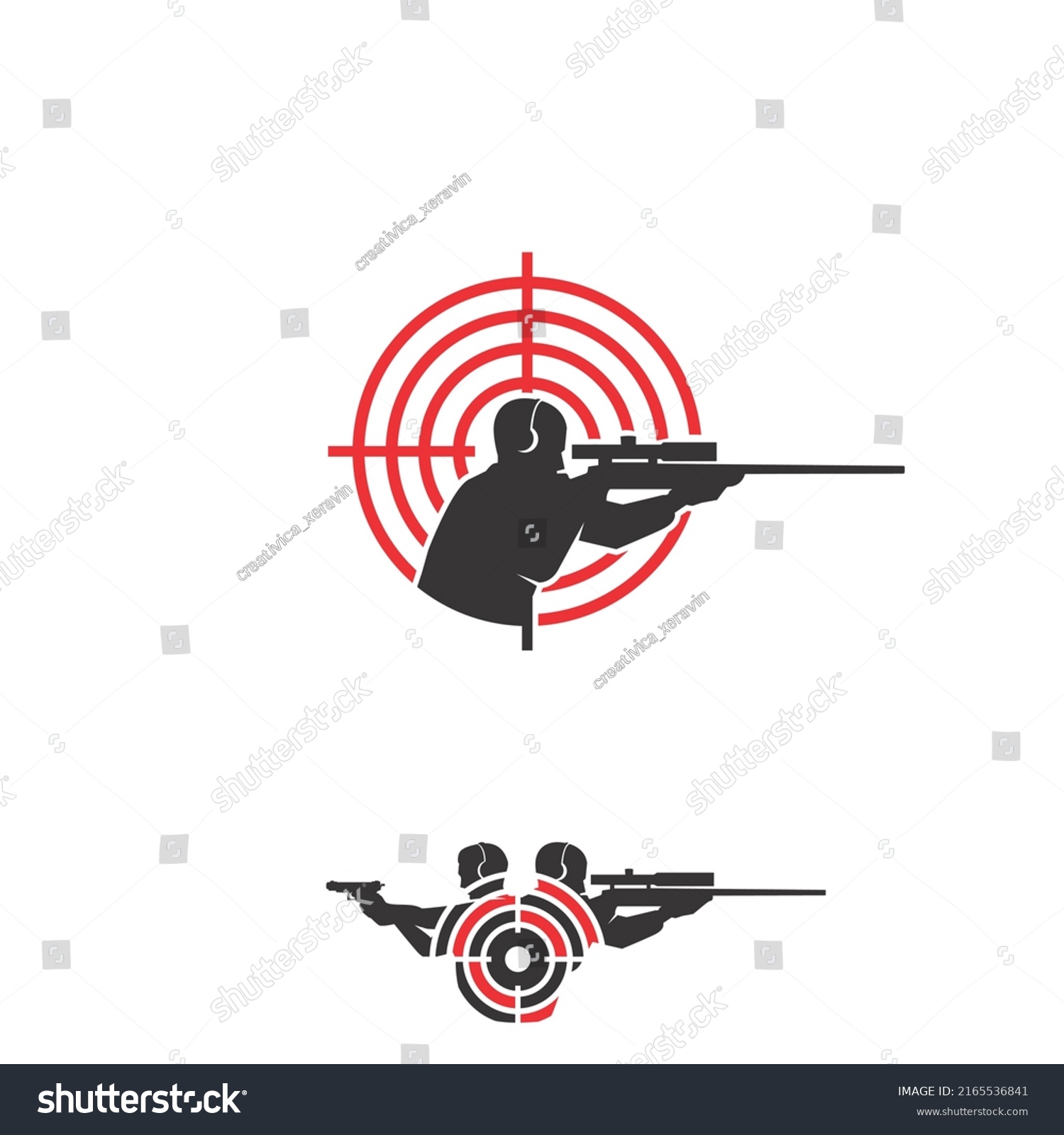 Shoot Training Symbol Vector Illustration Suitable Stock Vector ...