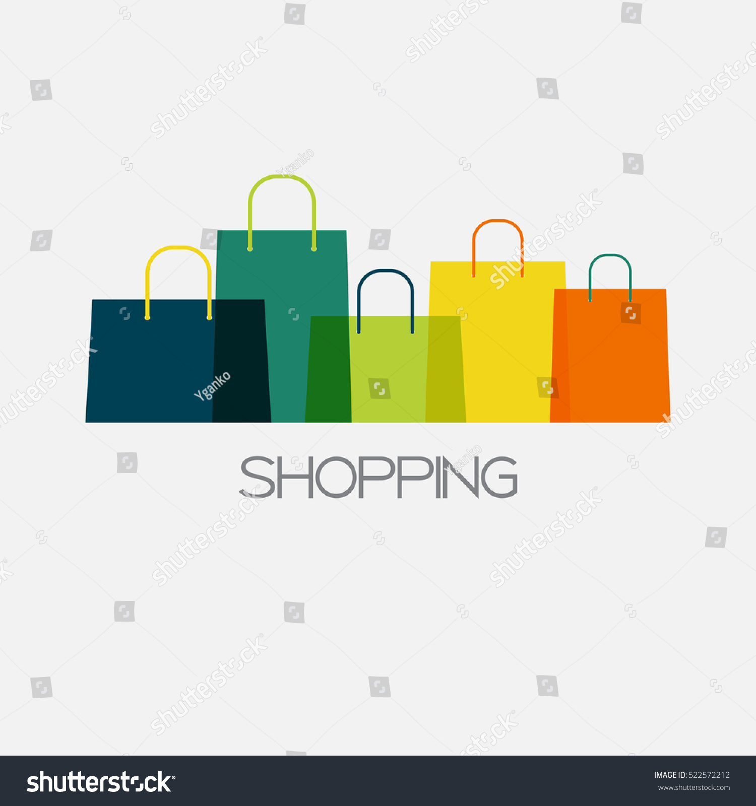 shopping bag design background vector illustration のベクター画像