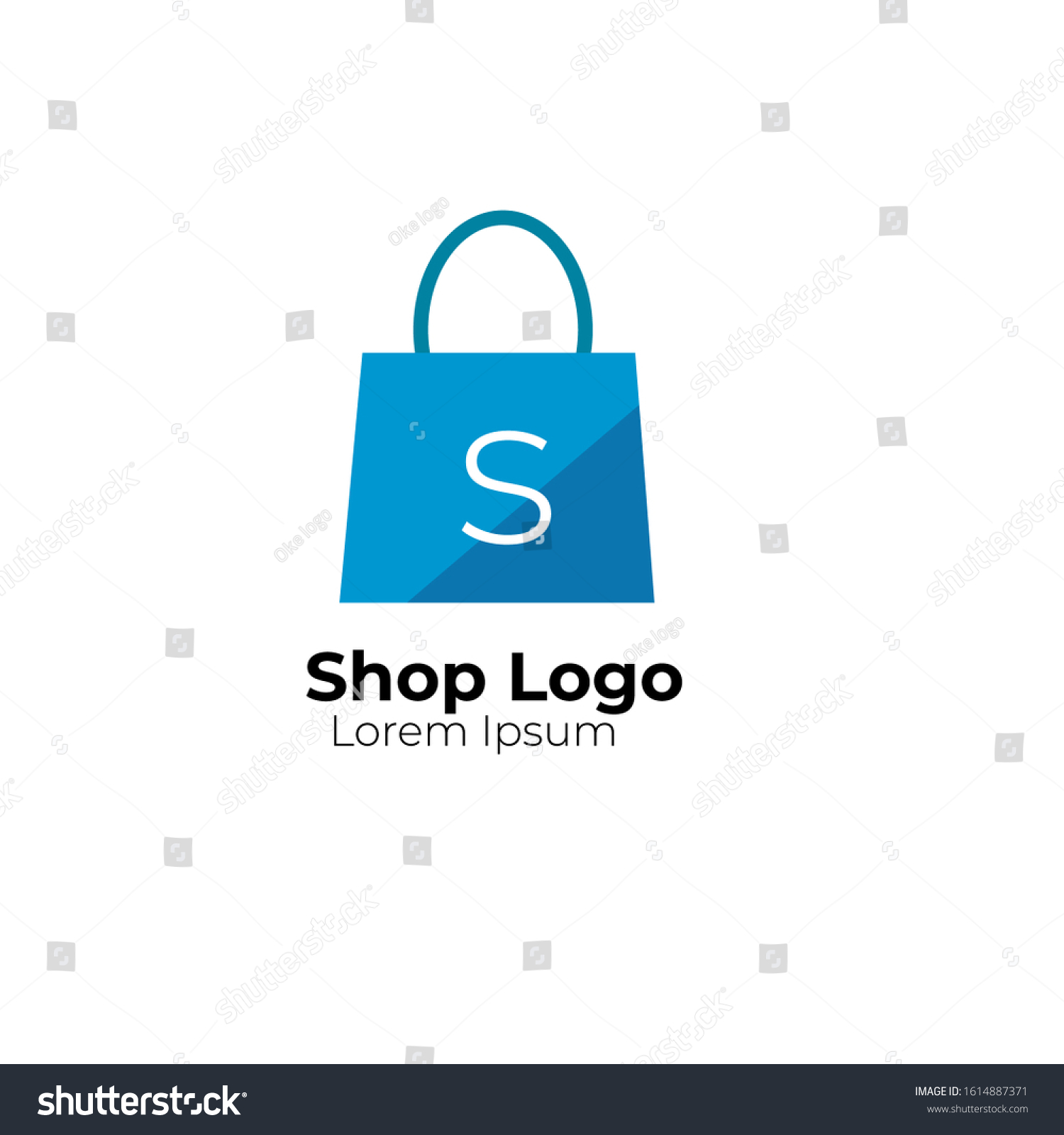 Shopping Bag Logo Design Vector Template Stock Vector (Royalty Free ...