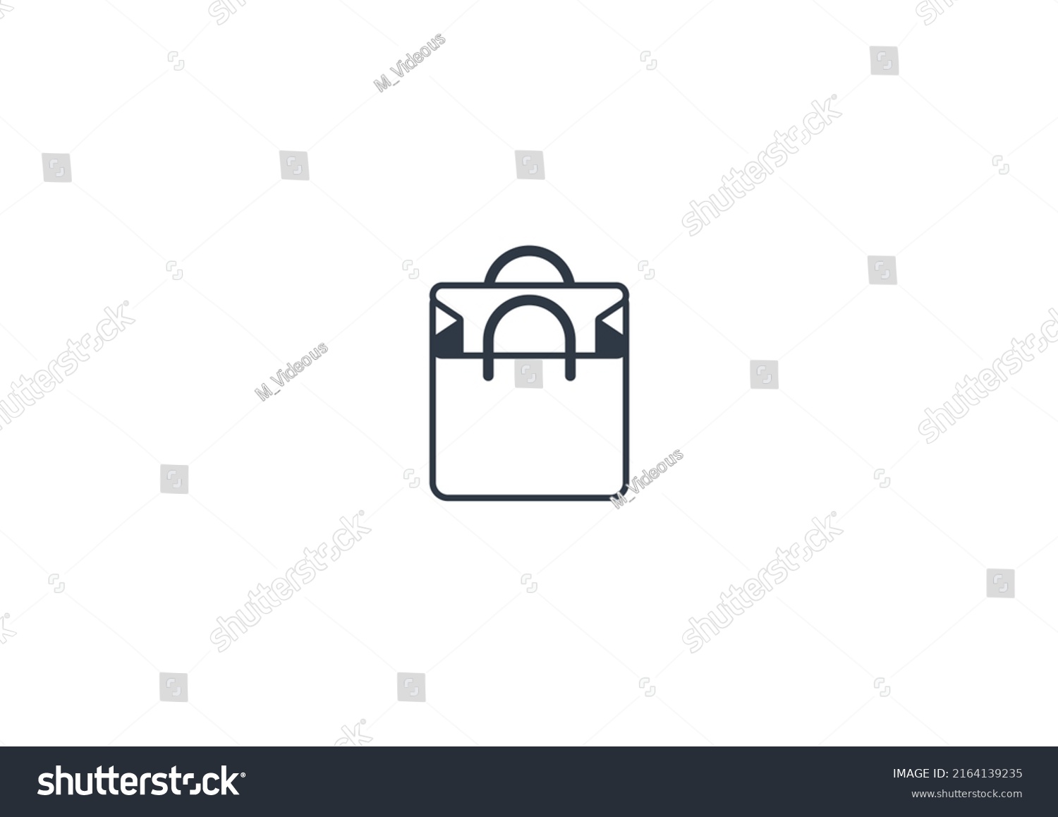 SVG of Shopping Bag vector flat emoticon. Isolated Shopping Bag illustration. Shopping Bag icon svg