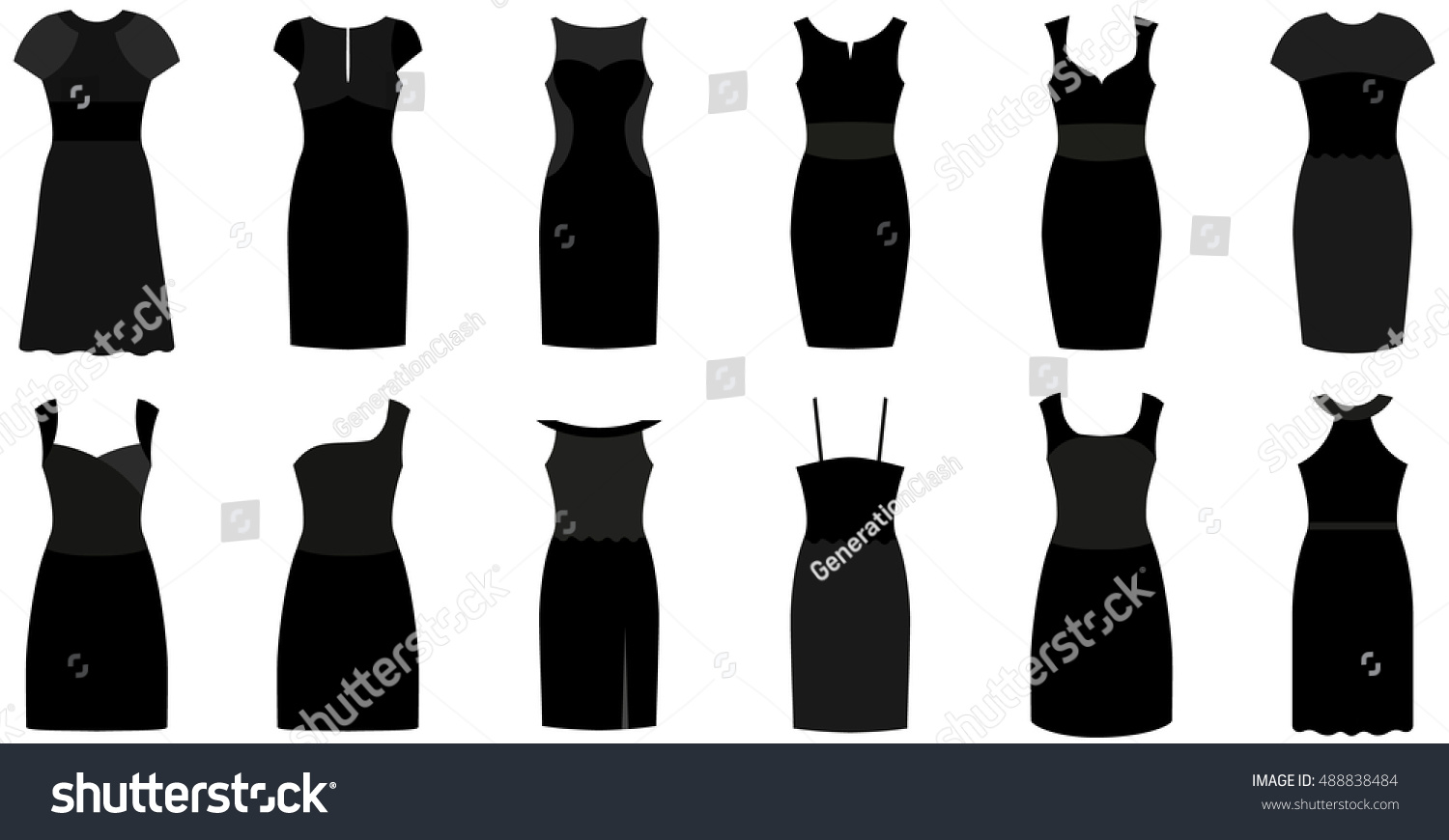 black expensive dress