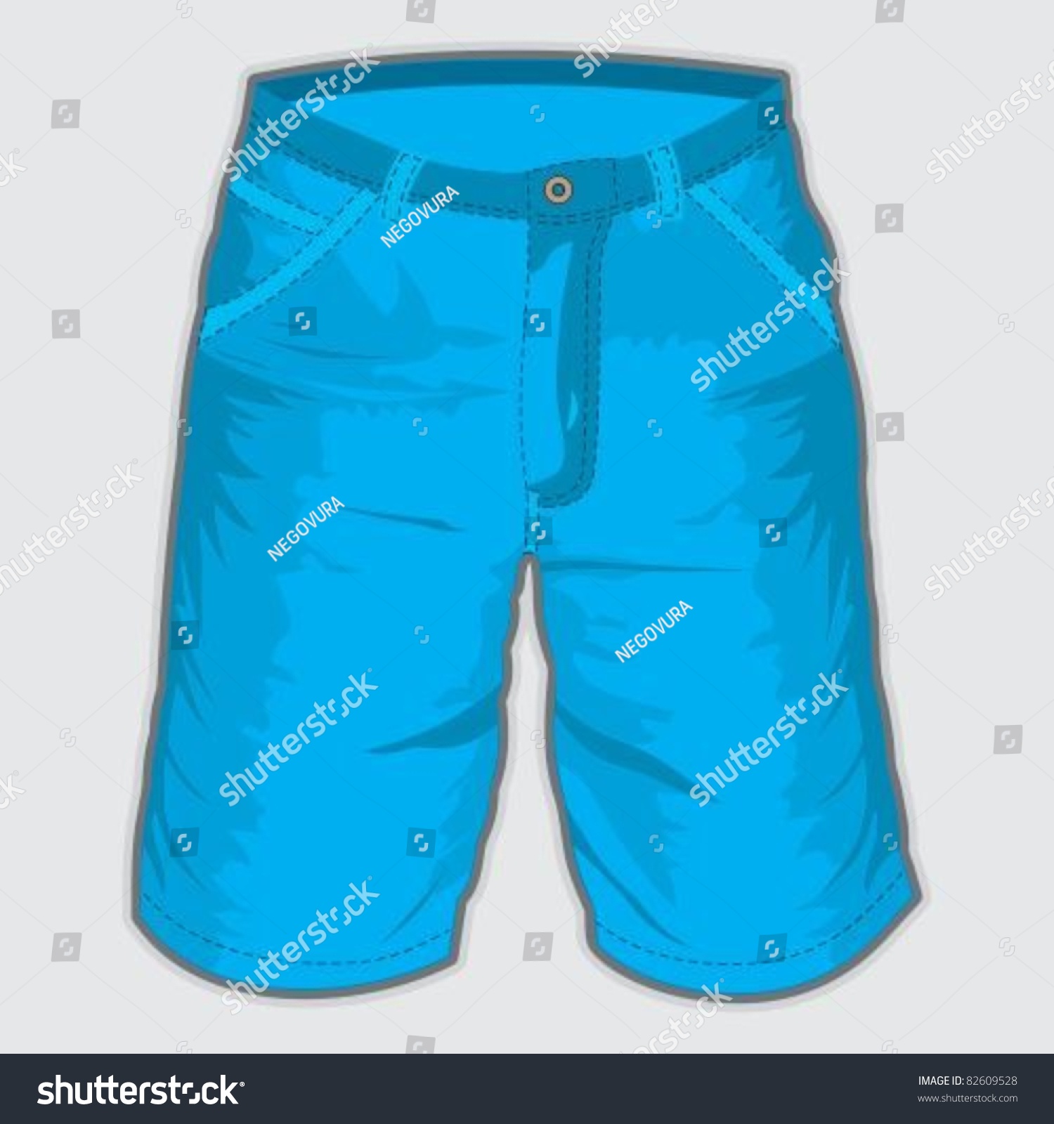 Short Pant - Bermuda Shorts Stock Vector Illustration 82609528 ...
