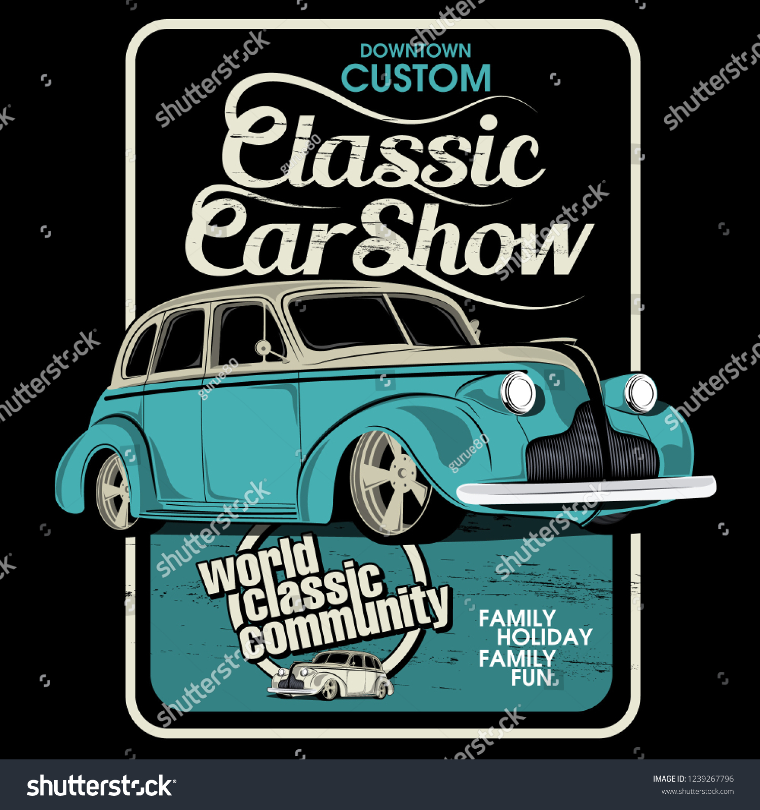 SVG of show classic cars, vector car illustrations svg