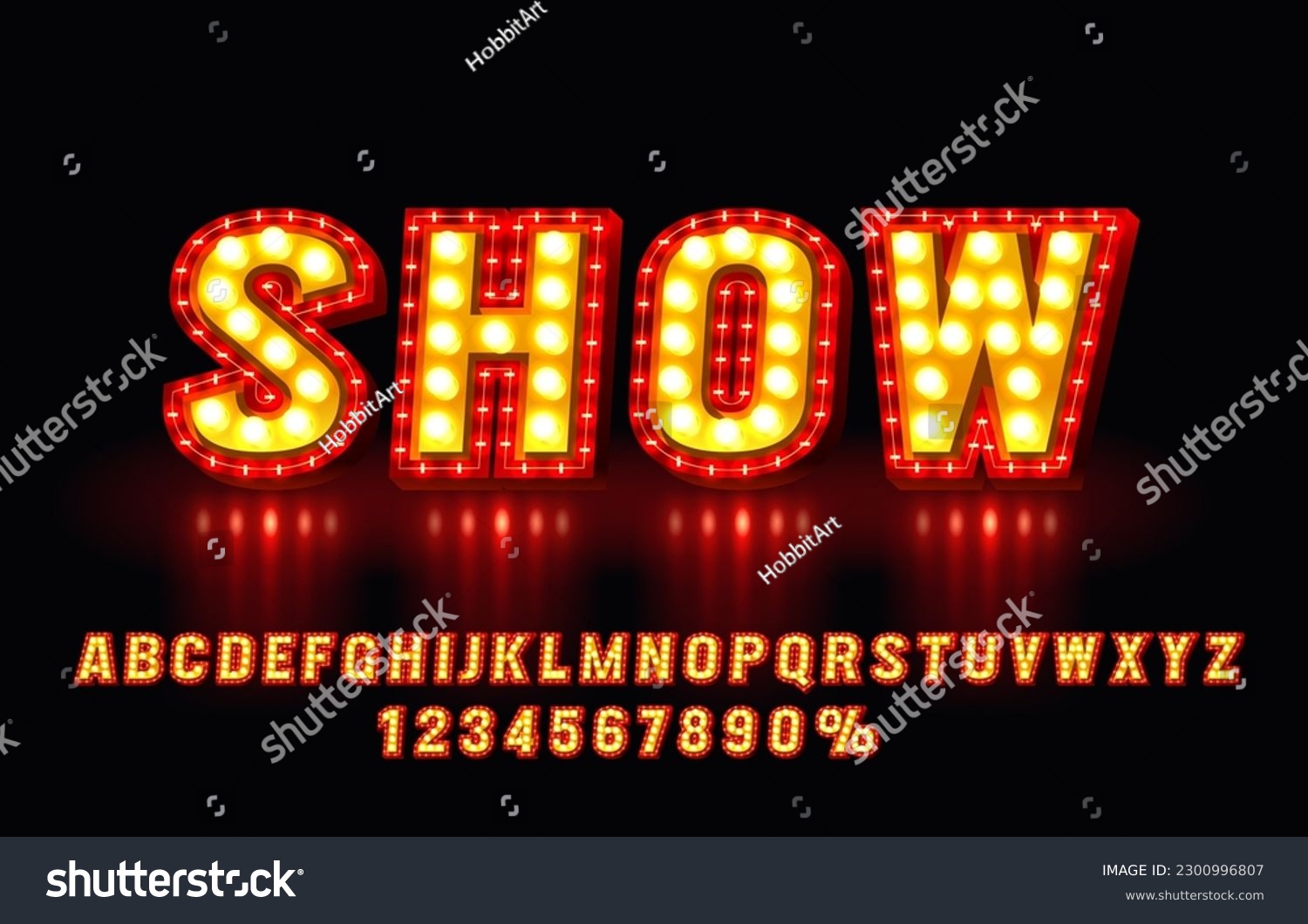 SVG of Show font set collection, letters and numbers symbol. Vector illustration svg