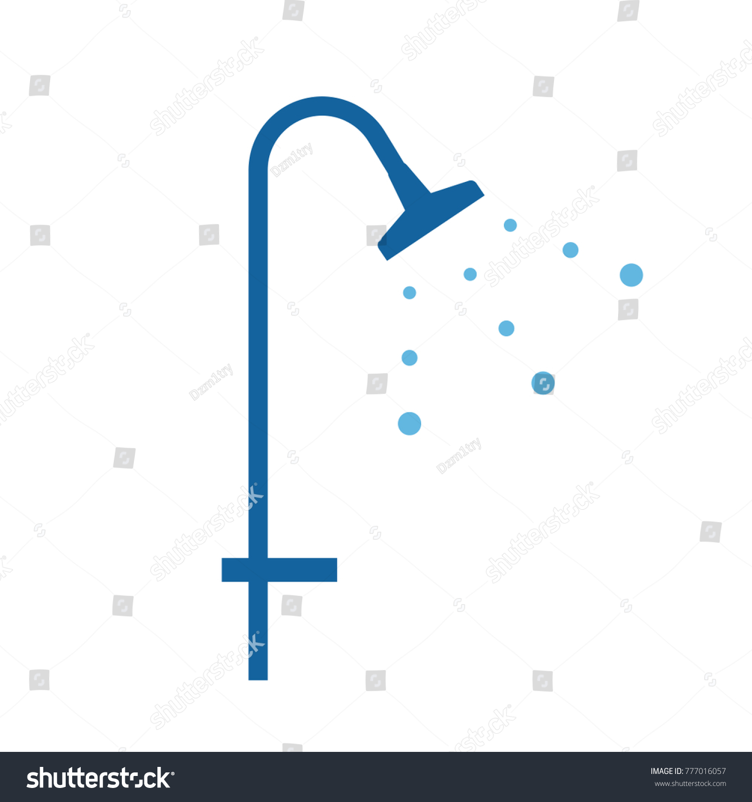 Shower Head Icon Vector Image Isolated Stock Vector Royalty Free