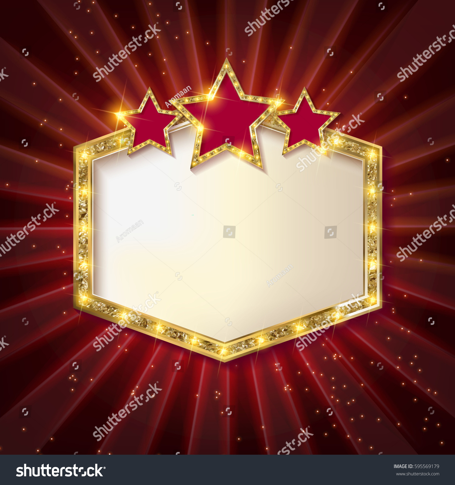 Showtime Retro Signs Retro Billboard Neon Stock Vector 595569179 ...