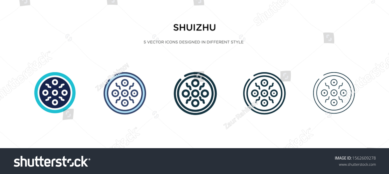 SVG of shuizhu icon in different style vector illustration. two colored and black shuizhu vector icons designed in filled, outline, line and stroke style can be used for web, mobile, ui svg