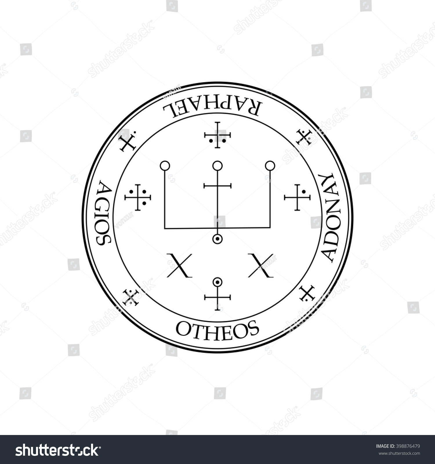 Sigil Of Archangel Raphael. Magical Amulets. From The King Solomon'S ...