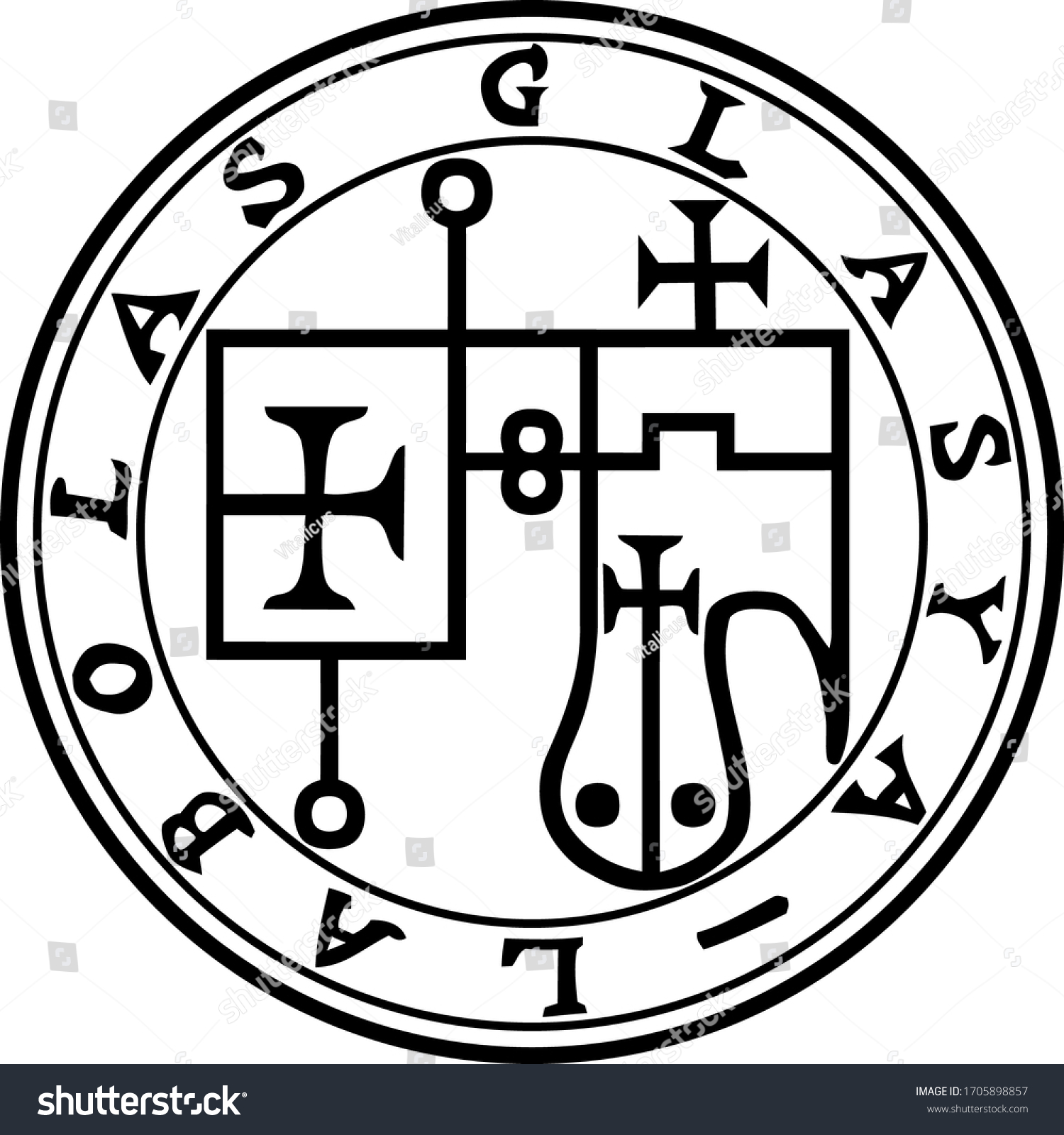 Sigil Glasyalabolas Goetia Demon Stock Vector (Royalty Free) 1705898857 ...