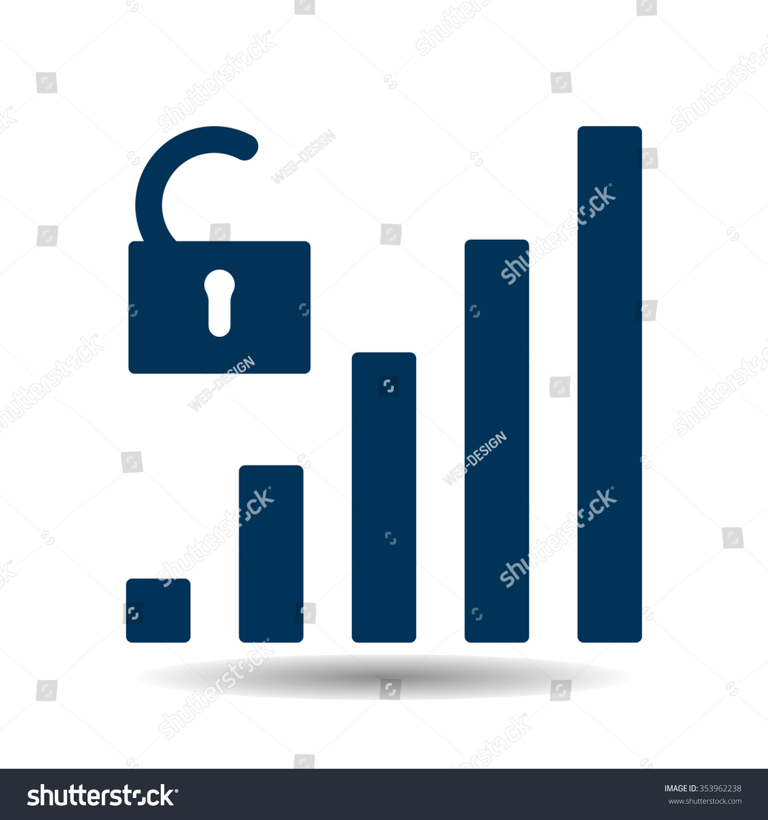 Signal Strength Indicator Stock Vector (Royalty Free) 353962238