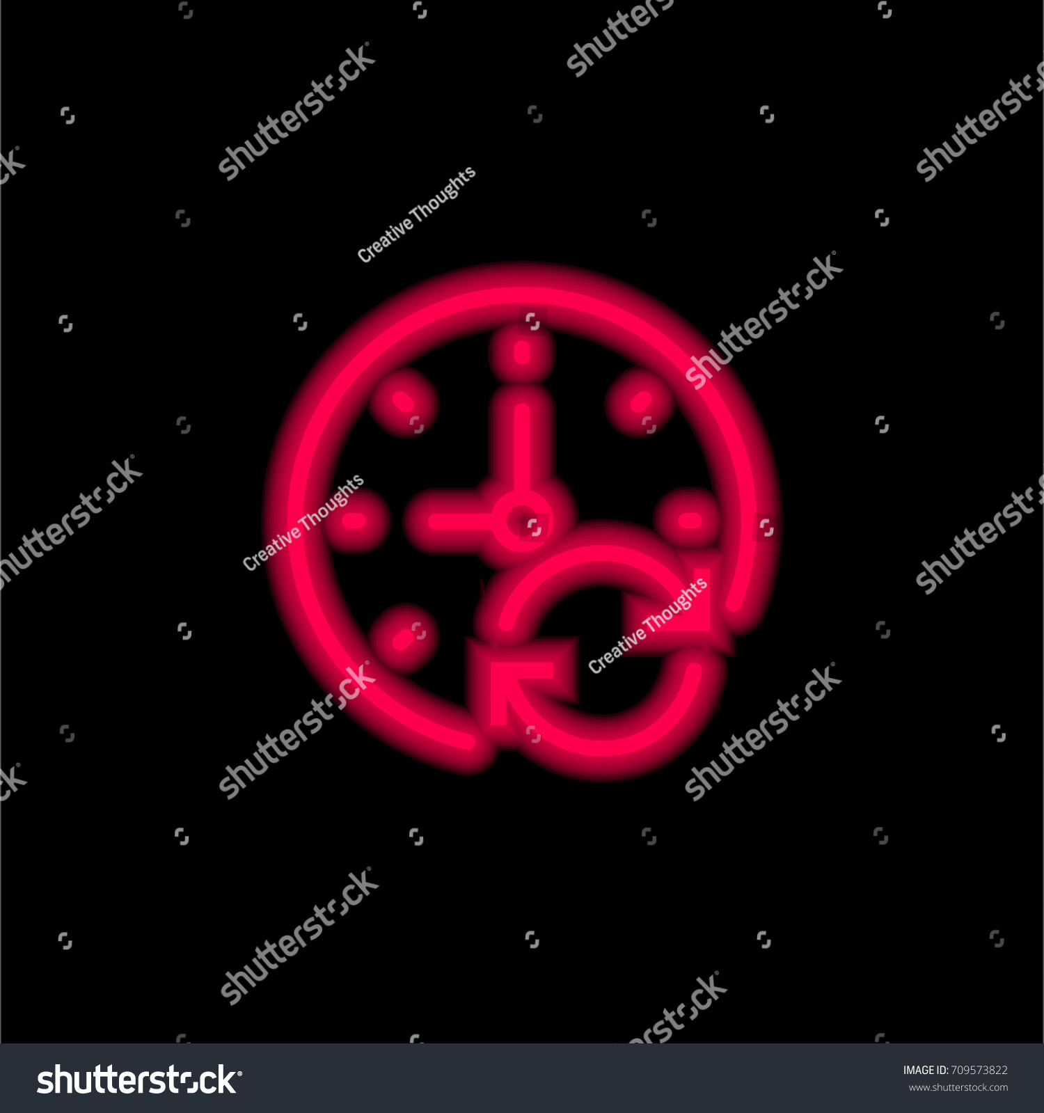 Signs Red Glowing Neon Ui Ux Stock Vector Royalty Free 709573822 Shutterstock 5808