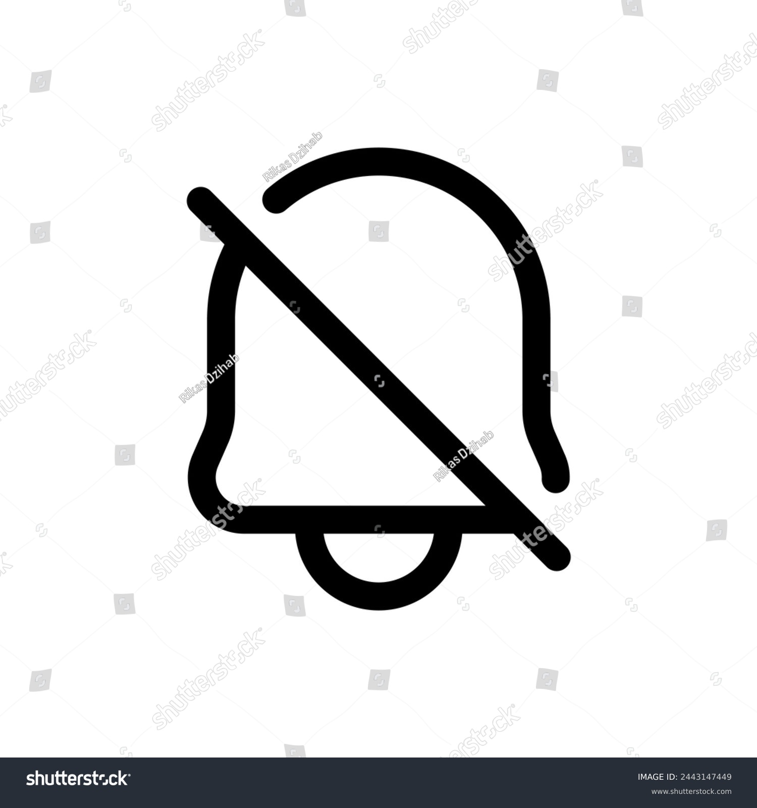 recommend clip art: Silent icon in trendy outline style isolated on white background. Silent silhouette symbol for your website design, logo, app, UI. Vector illustration, EPS10.