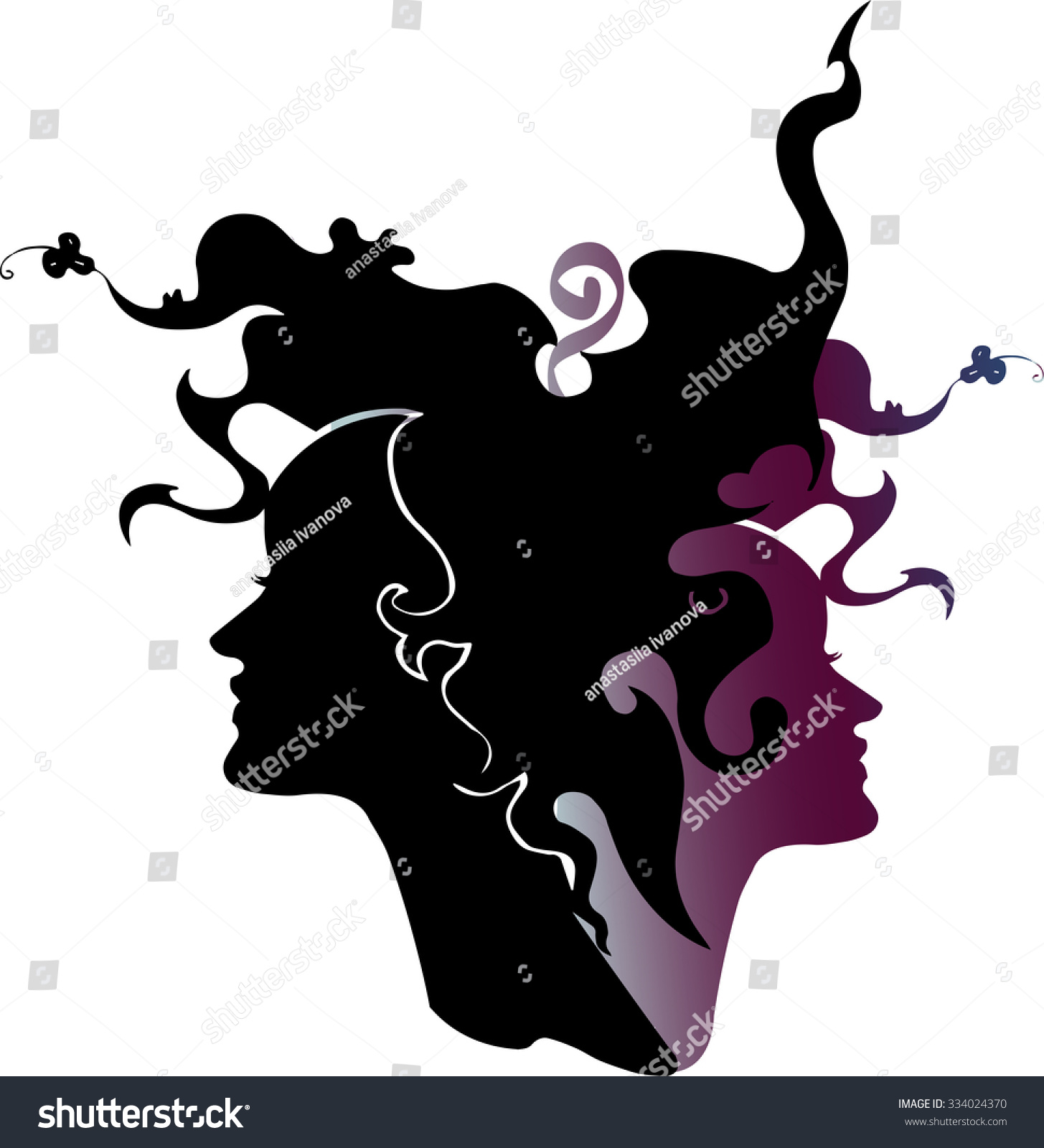 Silhouette Stock Vector (royalty Free) 334024370