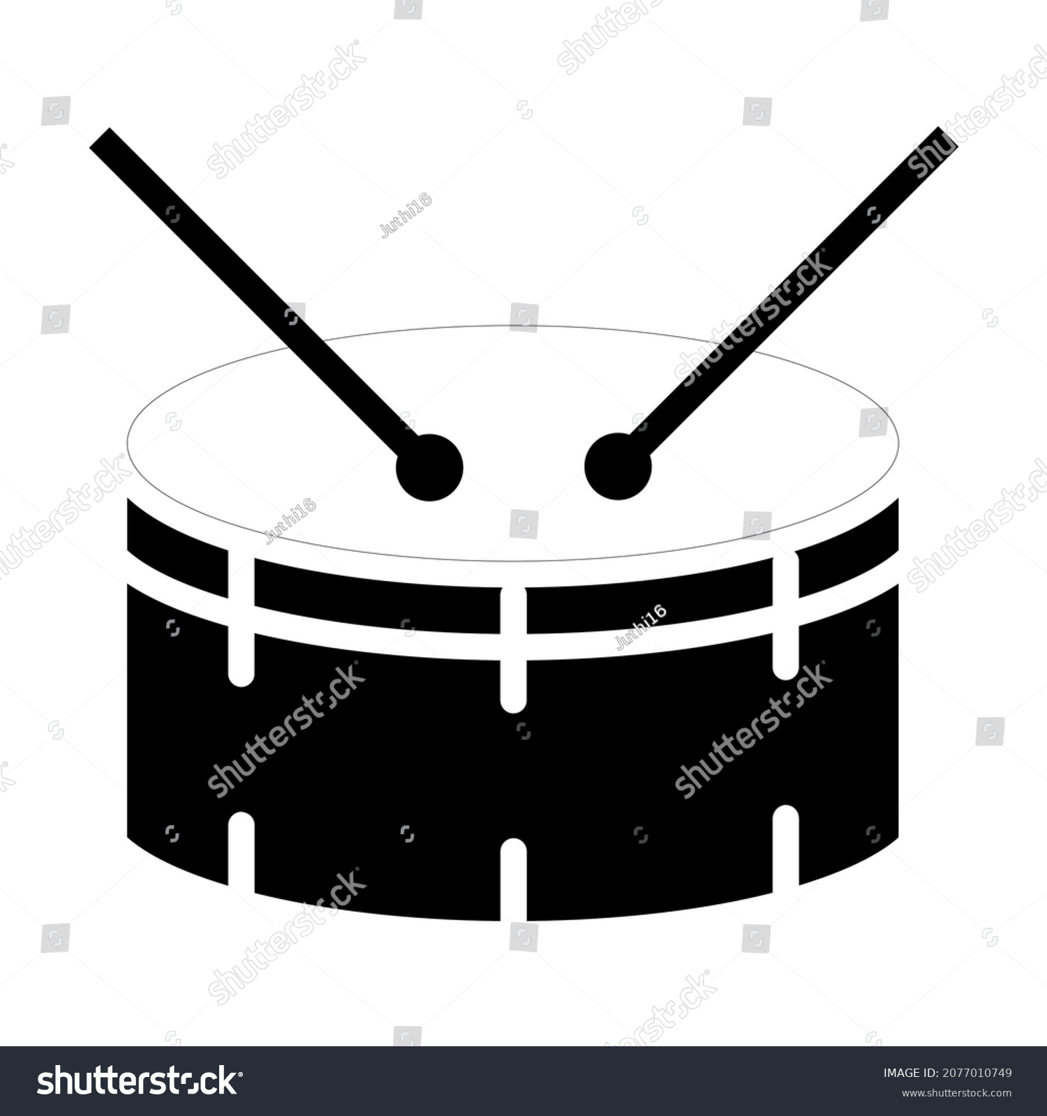 Silhouette Instrument Vector Vector Design Download Stock Vector ...