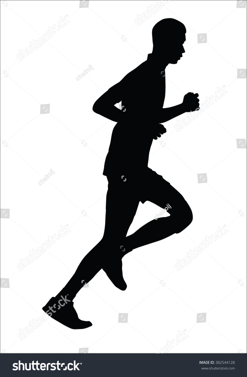 Running Man Silhouette Clipart Free Stock Photo Public