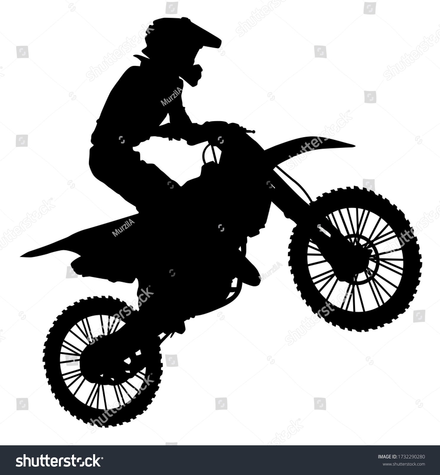 Dirt bike silhouette Images, Stock Photos & Vectors Shutterstock