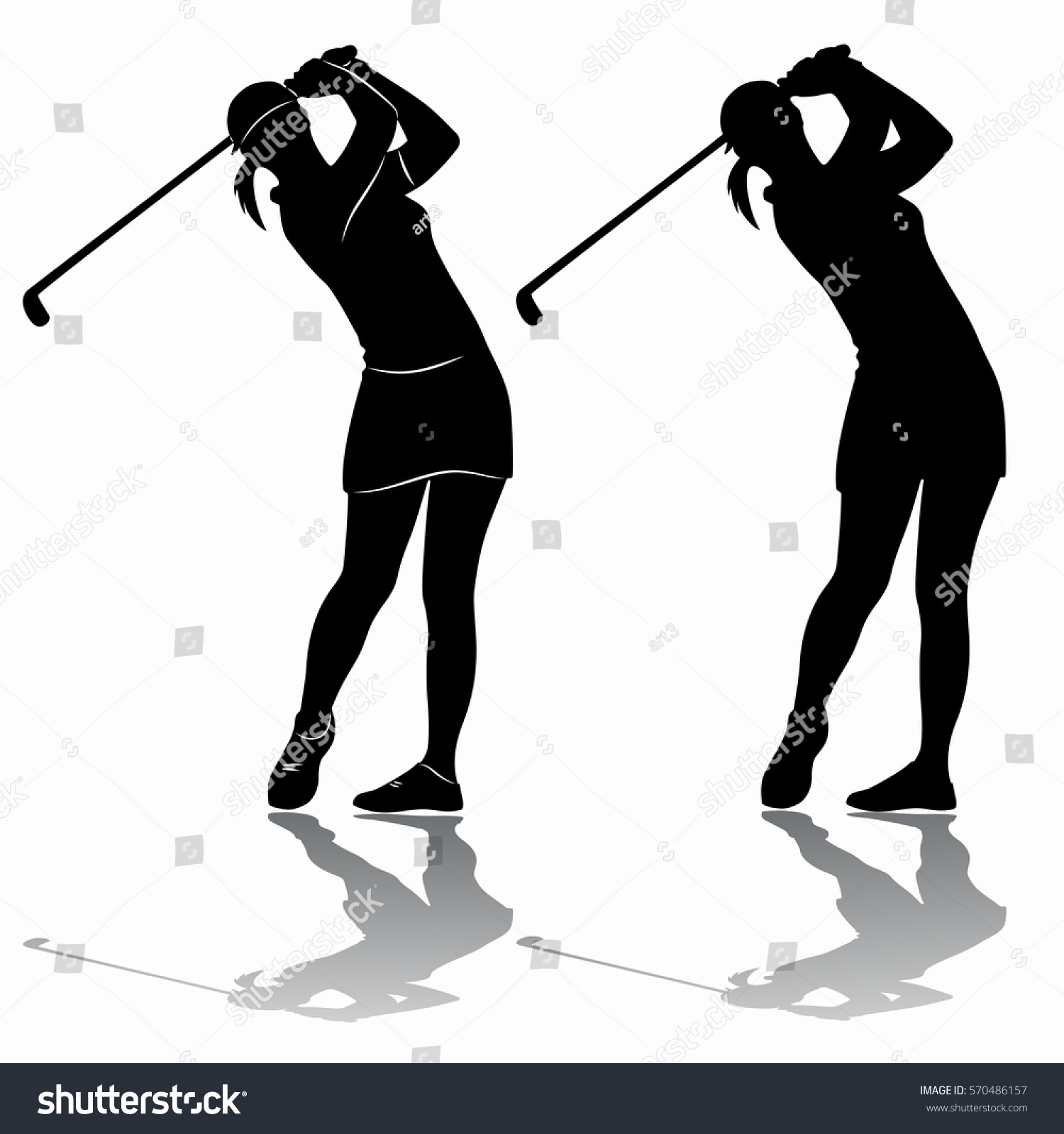 1,321 Women golfer silhouette Images, Stock Photos & Vectors | Shutterstock