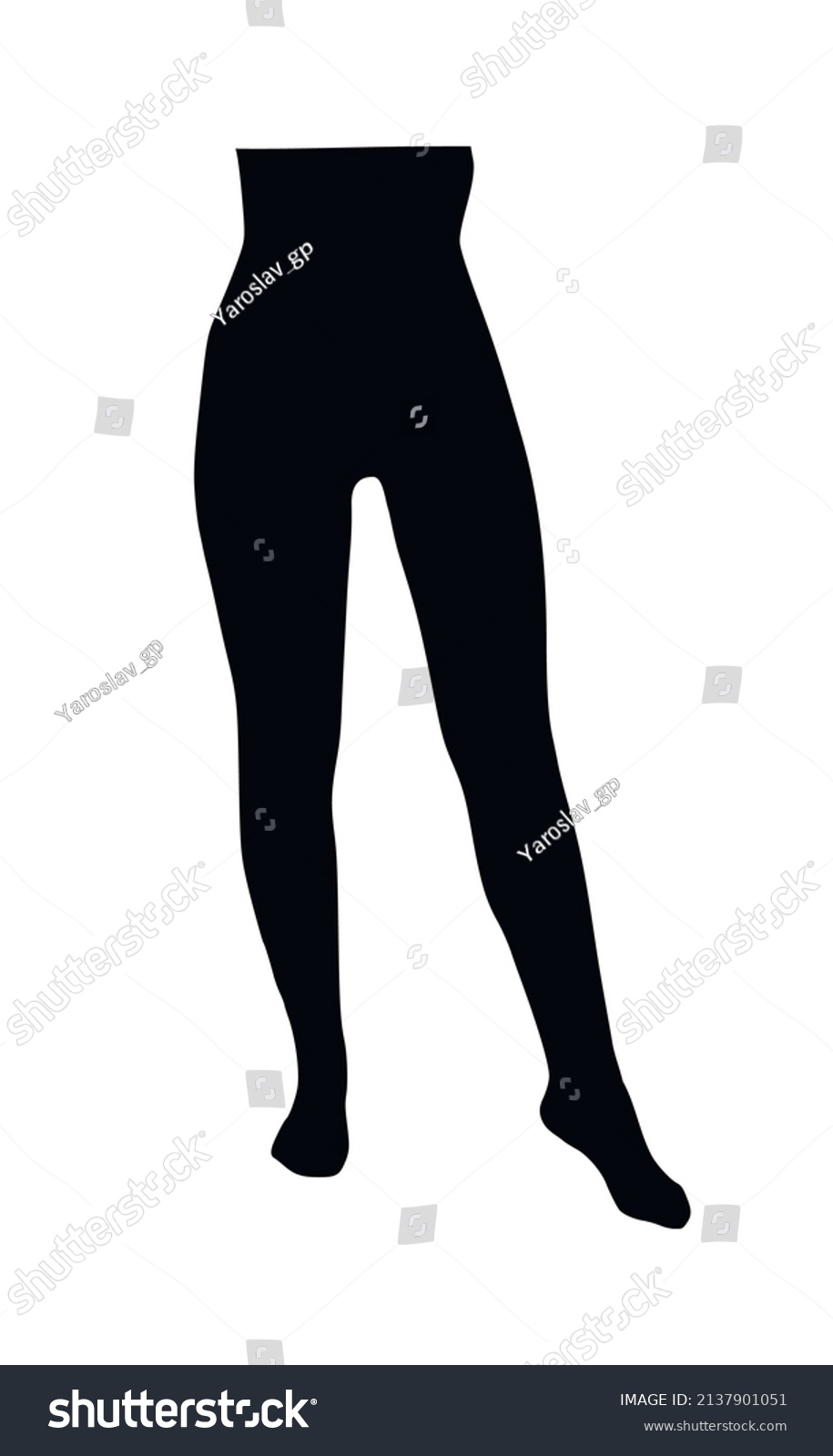 Silhouette Female Legs Vector Stock Vector Royalty Free 2137901051 Shutterstock 