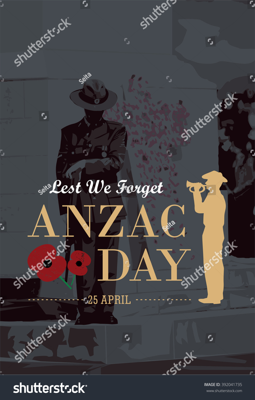 SVG of Silhouette of soldier blowing trumpet with soldier standing guard at War Memorial Museum as a background svg