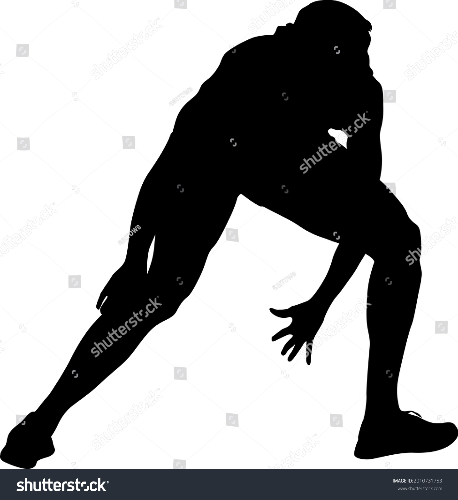 Silhouette People Different Poses Bent Over Stock Vector Royalty Free 2010731753 Shutterstock 