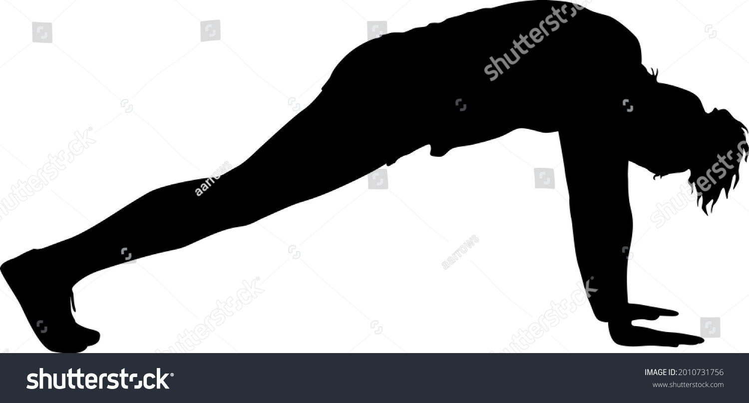 Silhouette People Different Poses Bent Over Stock Vector Royalty Free 2010731756 5427