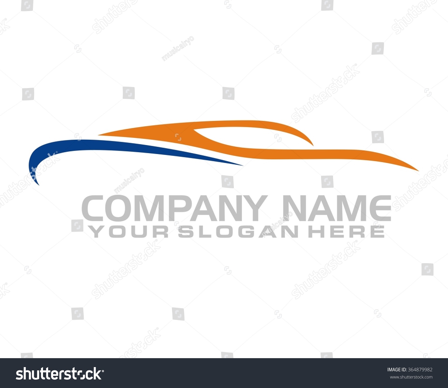 Silhouette Sport Car Logo Stock Vector (Royalty Free) 364879982 ...