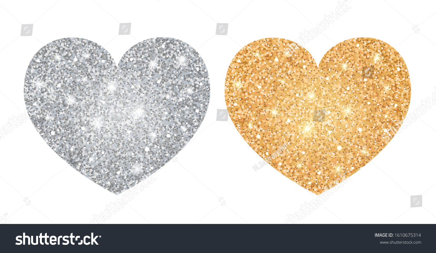 7,896 Silver glitter heart Stock Illustrations, Images & Vectors ...