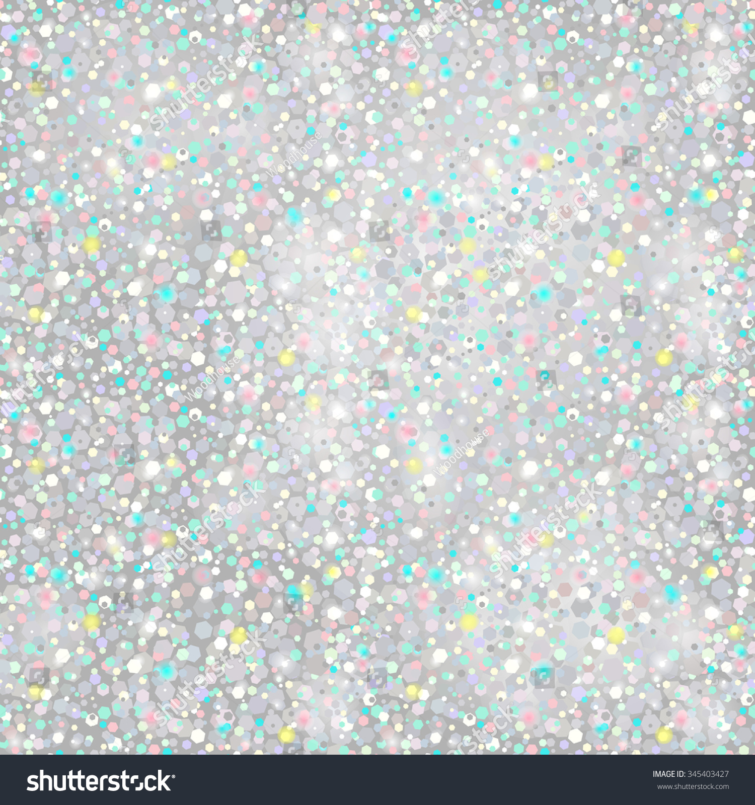 Silver Glitter Background - Seamless Texture - In Vector - 345403427 ...